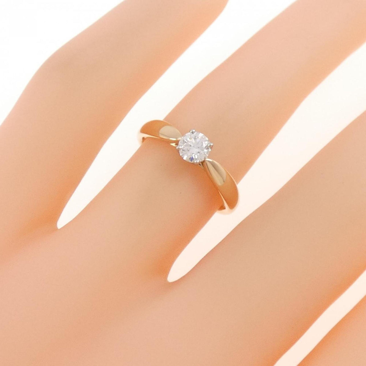 Tiffany Pink Gold (18K) Platinum 950 Band Ring (Pre-Owned)