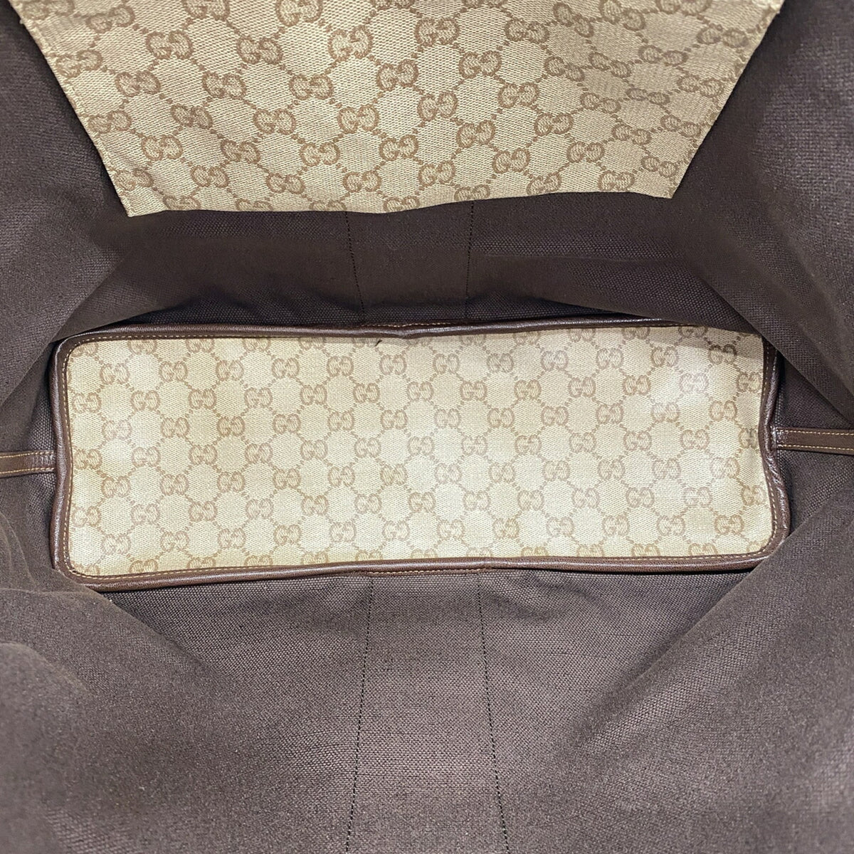 Gucci Brown Pvc Tote Bag (Pre-Owned)