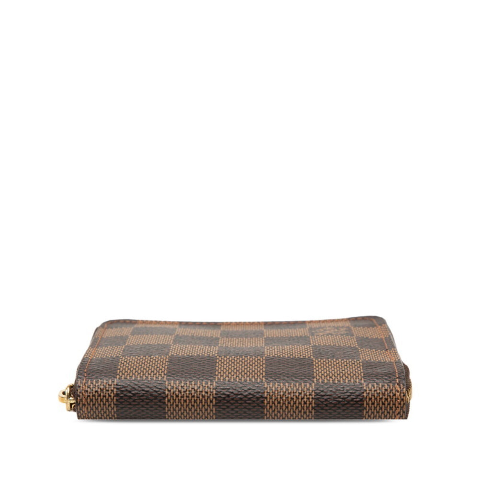 Louis Vuitton Brown Pvc Leather Coin Purse/Coin Case (Pre-Owned)
