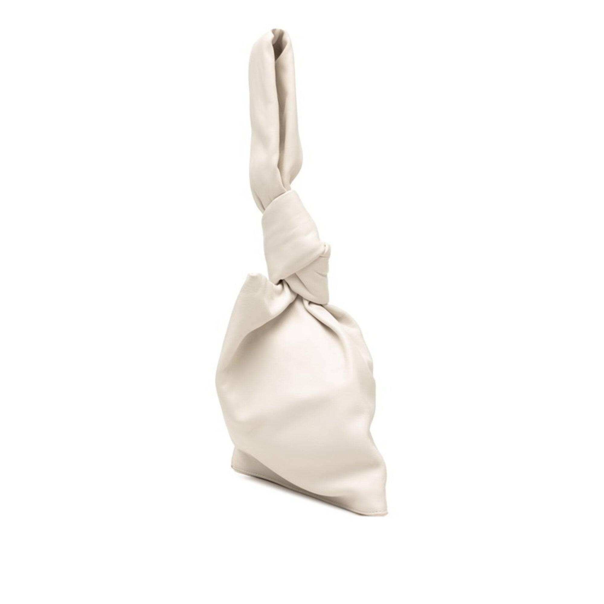 Bottega Veneta White Leather Handbag (Pre-Owned)