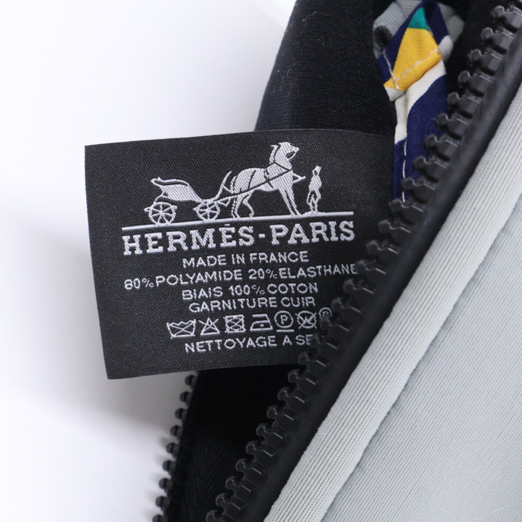 Hermes Gray Neoprene Pouch (Pre-Owned)