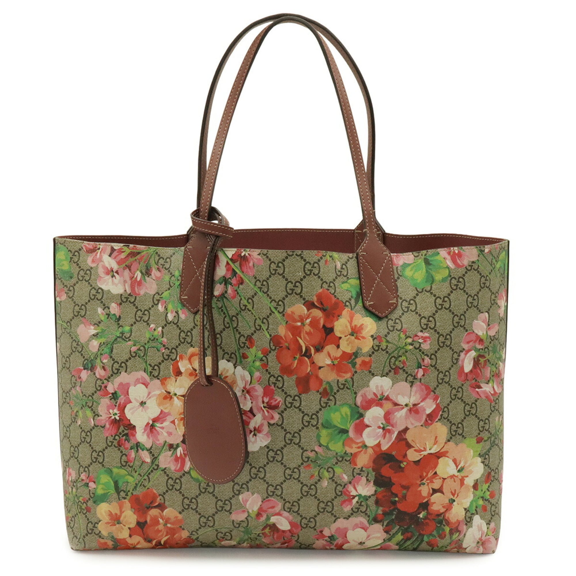 Gucci Beige Pink Multi-Color Pink Gg Supreme Shoulder Bag Tote Bag (Pre-Owned)
