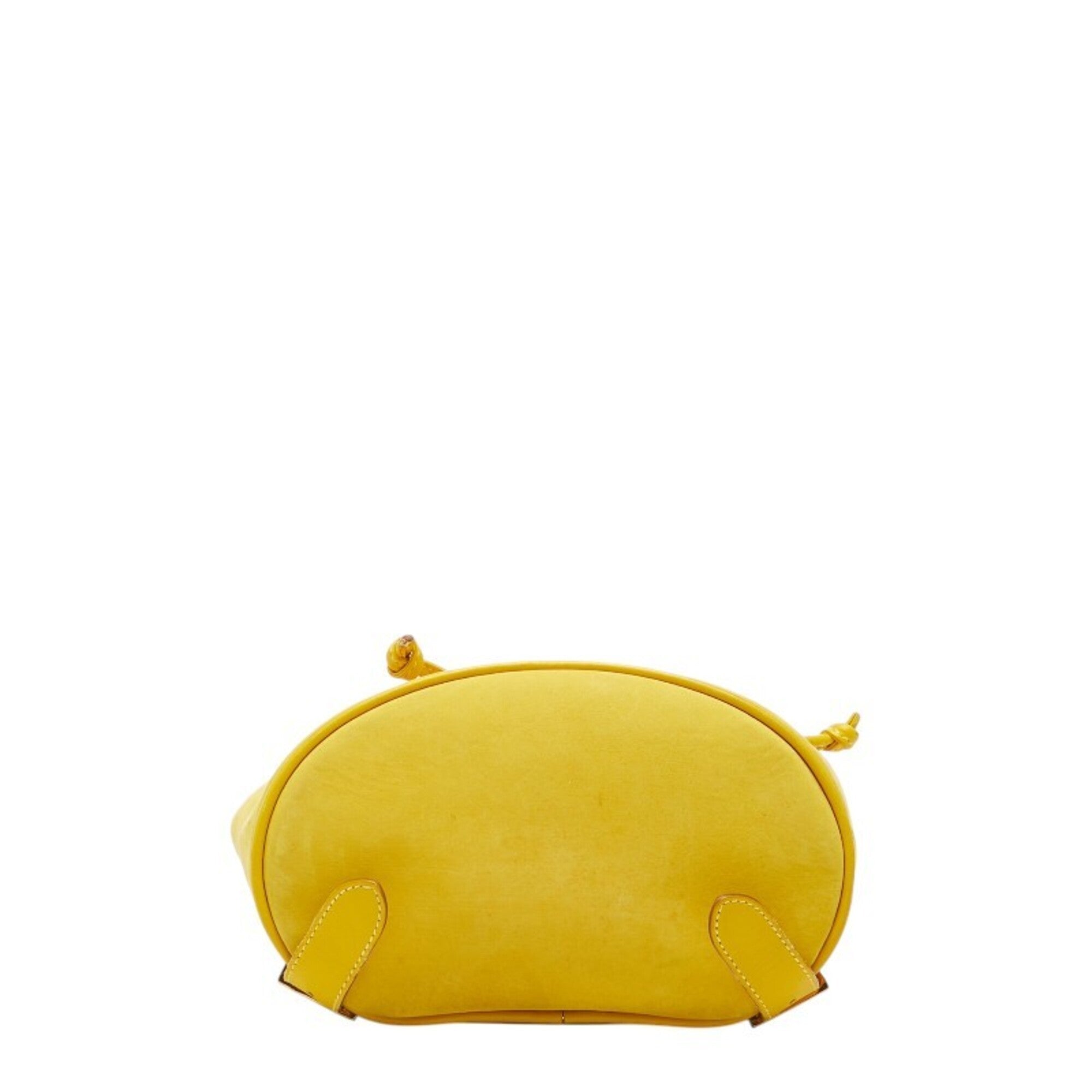 Salvatore Ferragamo Yellow Leather Backpack (Pre-Owned)