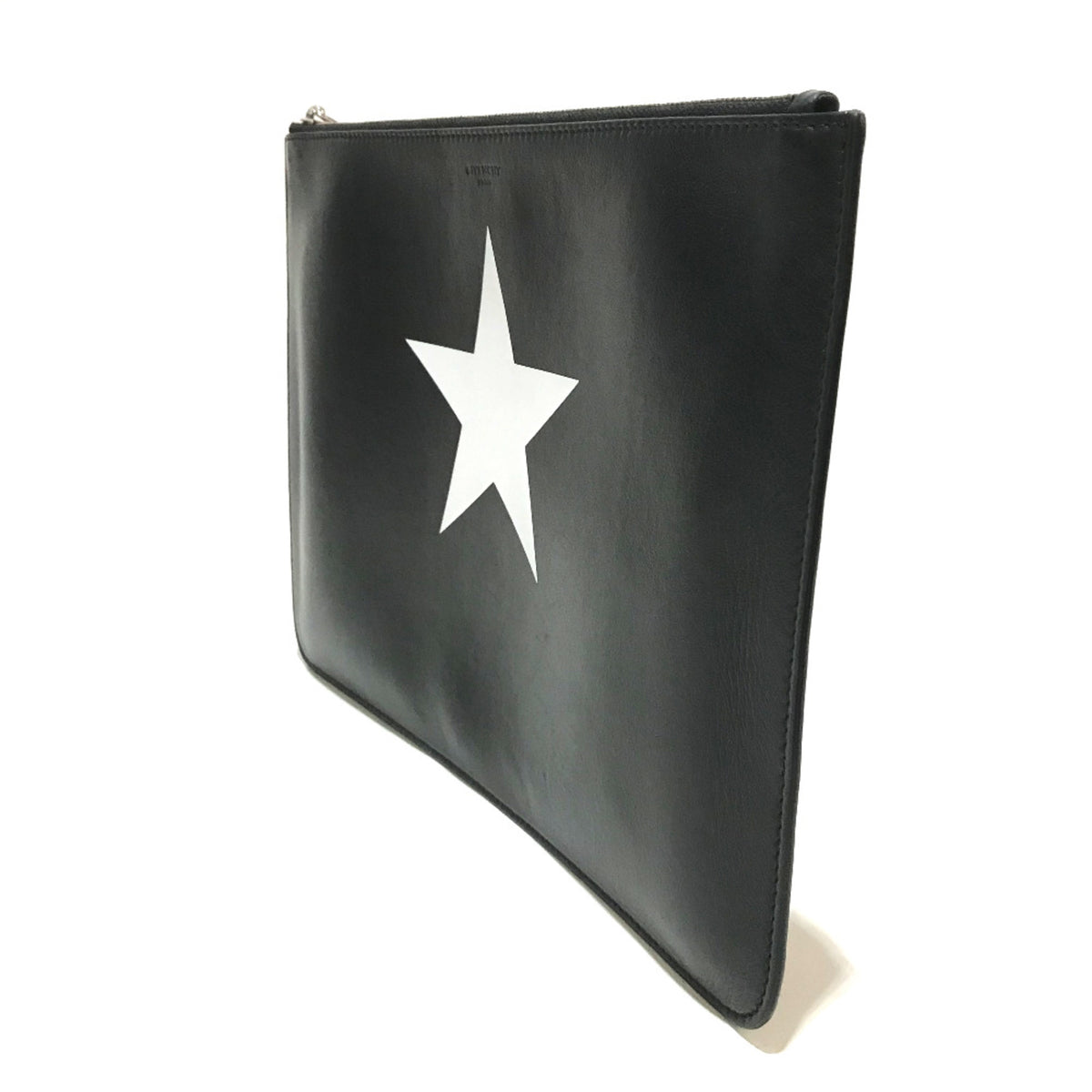 Givenchy Black Leather Clutch Bag (Pre-Owned)