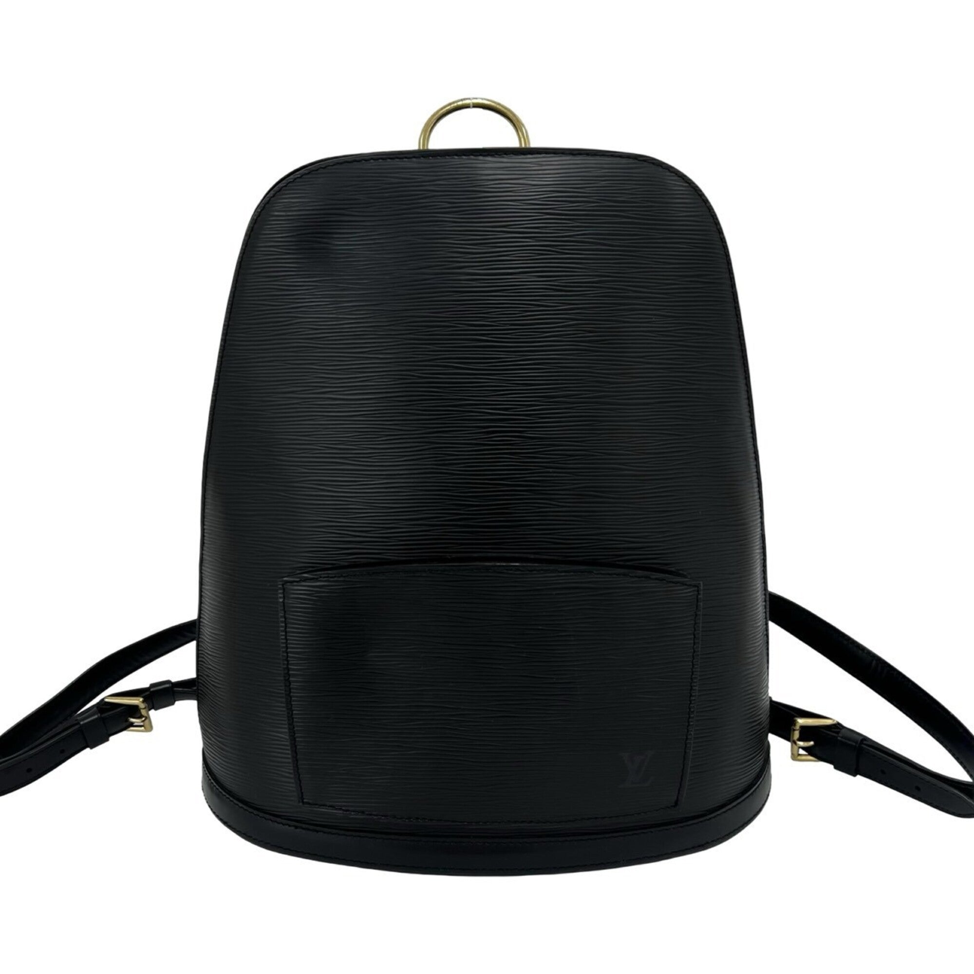 Louis Vuitton Black Leather Backpack (Pre-Owned)