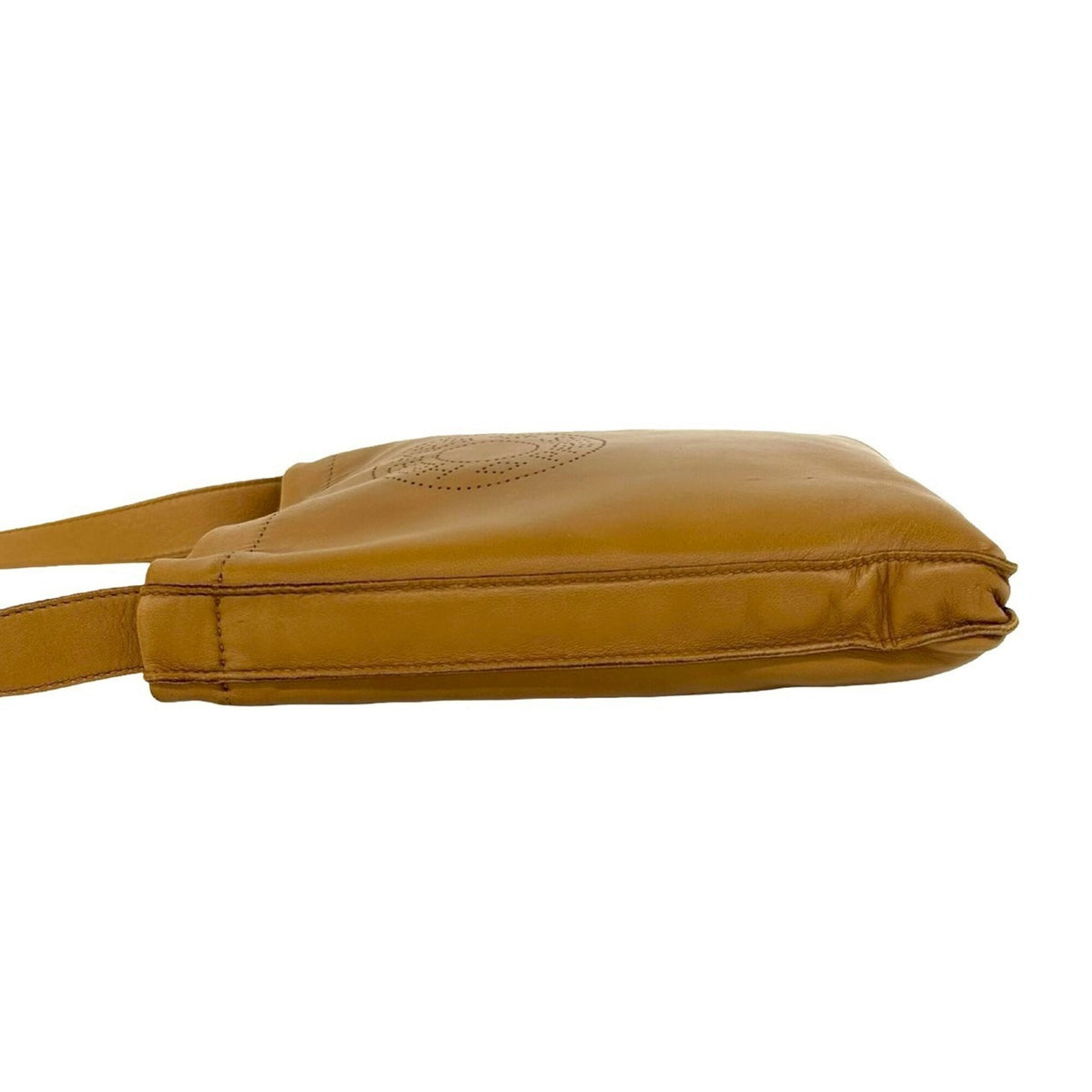 Hermes Brown Agneau Milo Pochette Shoulder Bag (Pre-Owned)