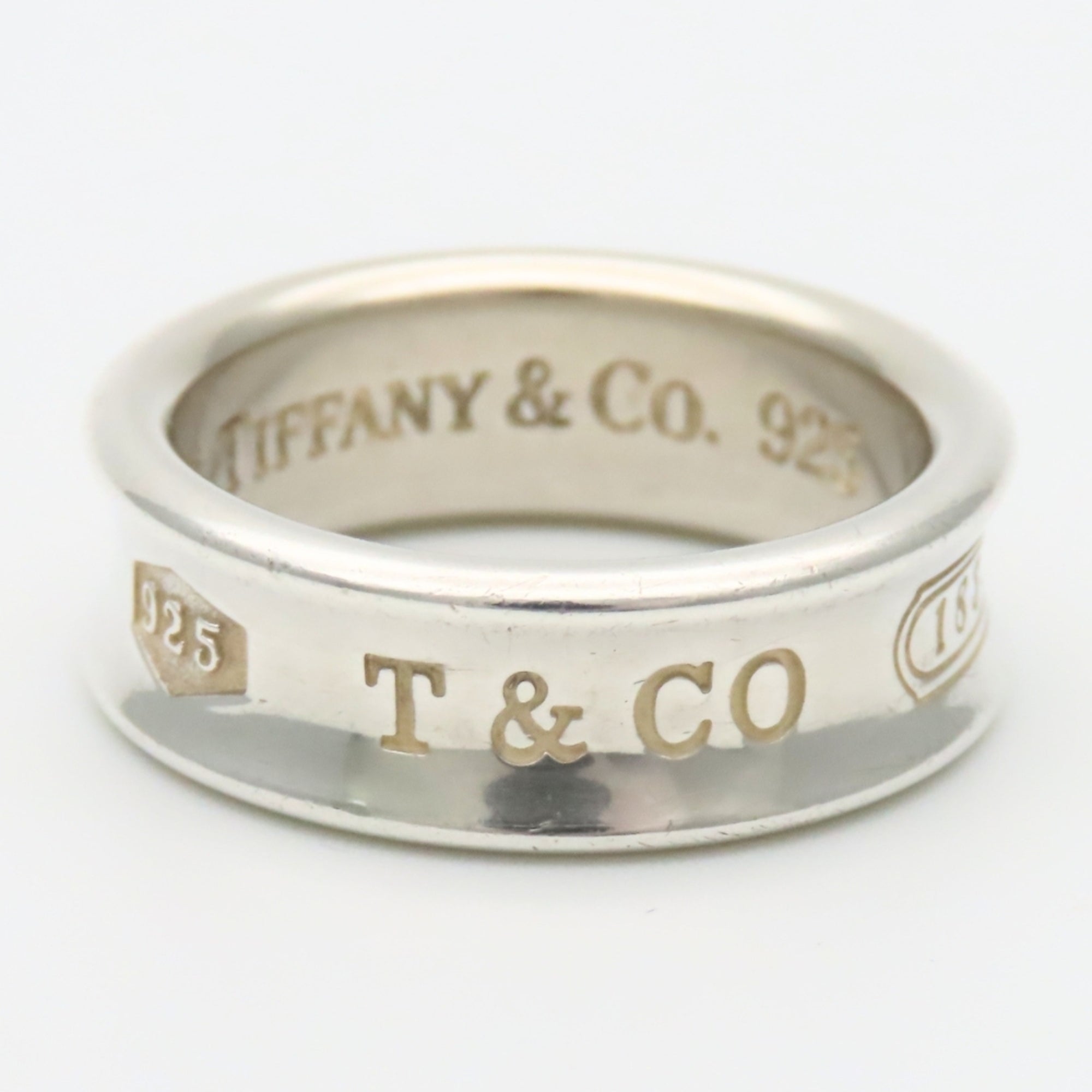 Tiffany Silver Silver 925 Band Ring (Pre-Owned)