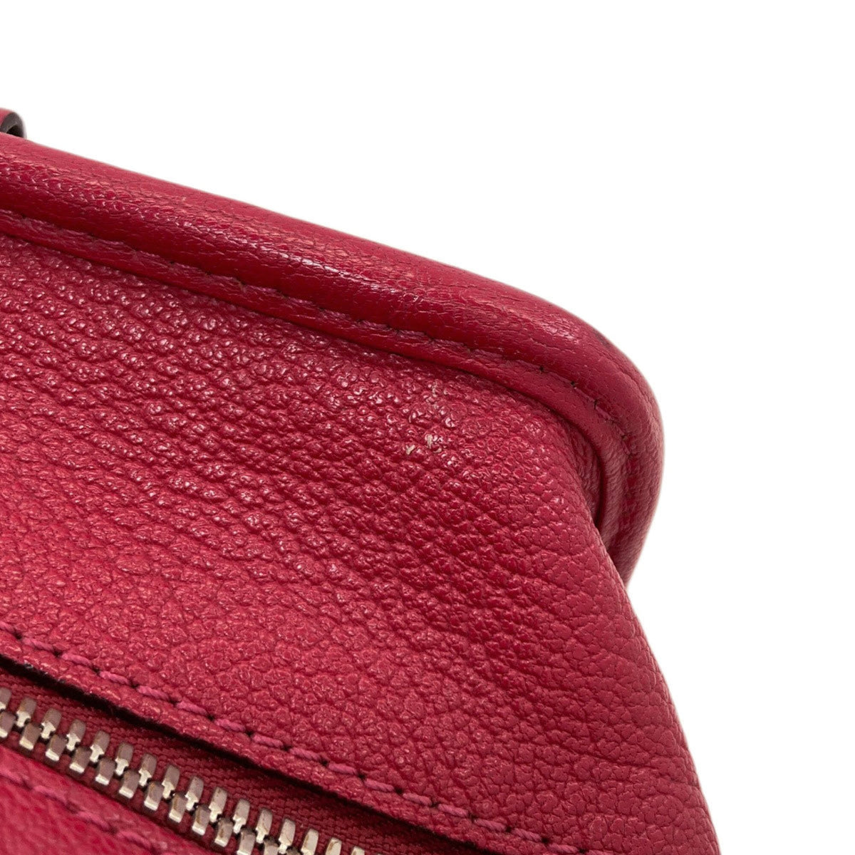 Loewe Red Color Leather Handbag (Pre-Owned)