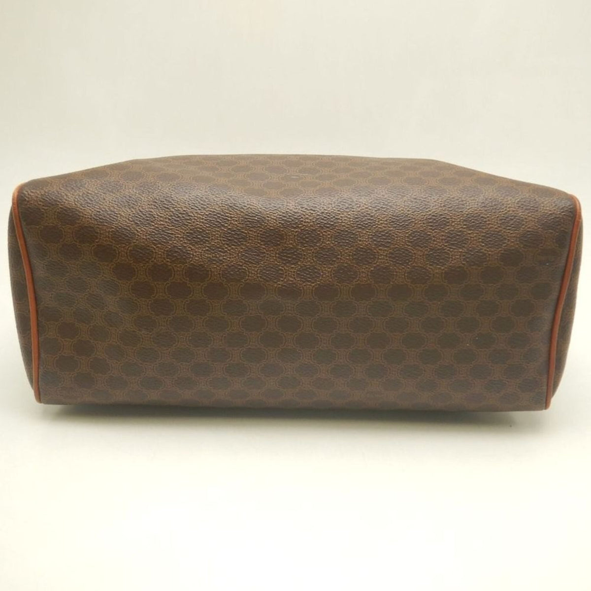 Celine Macadam Brown Coated Canvas Leather Handbag (Pre-Owned)
