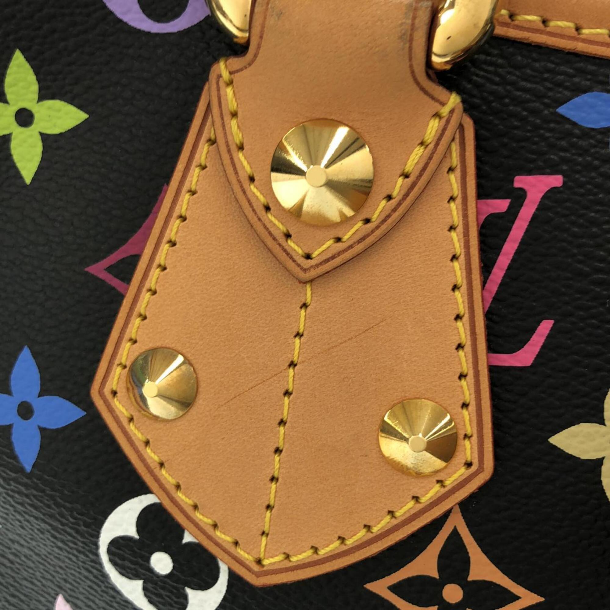 Louis Vuitton Black Multi-Color Coated Canvas Handbag (Pre-Owned)
