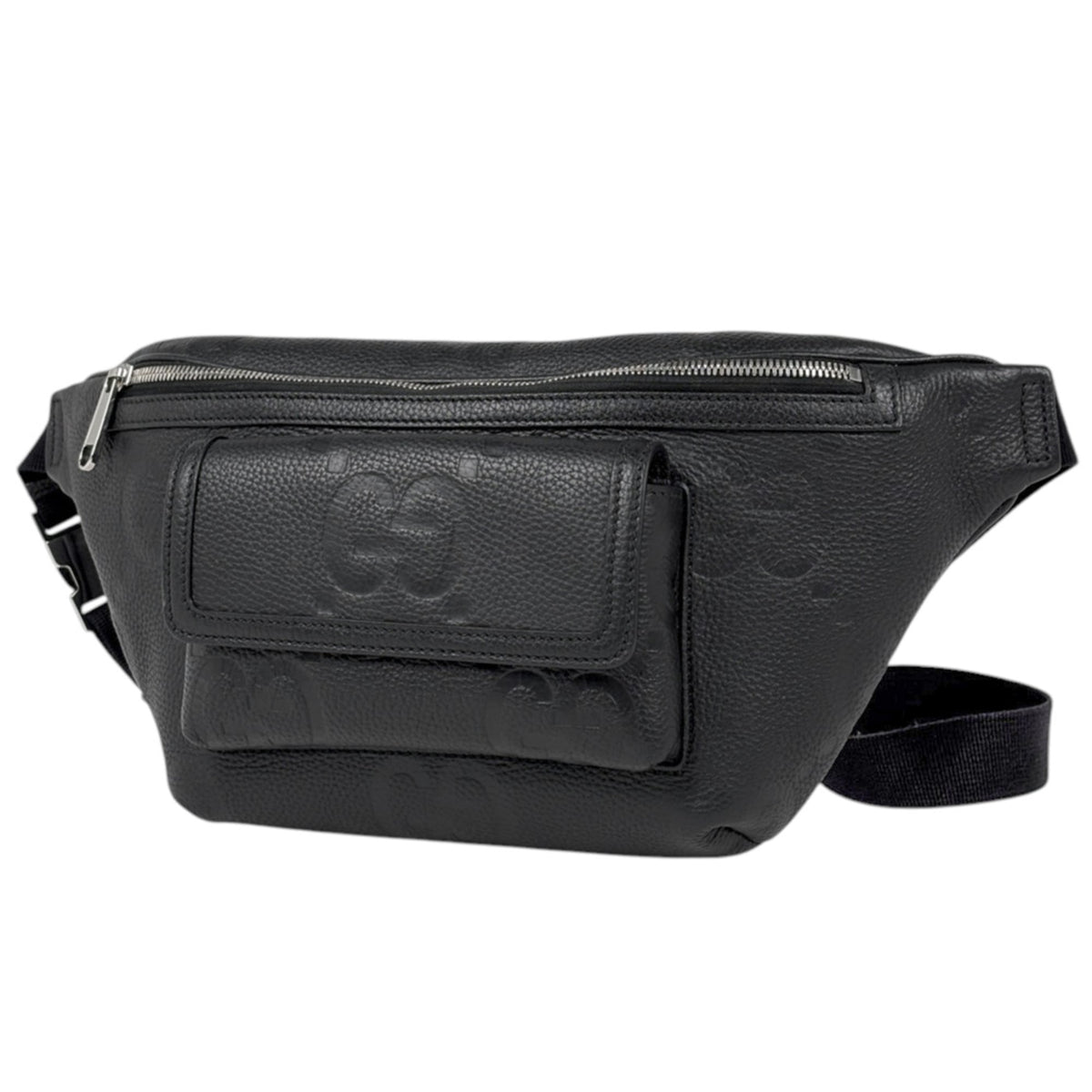 Gucci Black Leather Sling Bag (Pre-Owned)