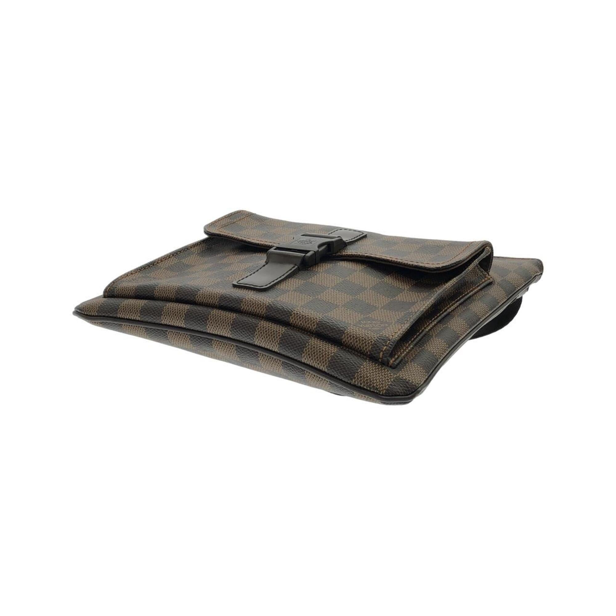 Louis Vuitton Ebene Coated Canvas Pochette Shoulder Bag (Pre-Owned)