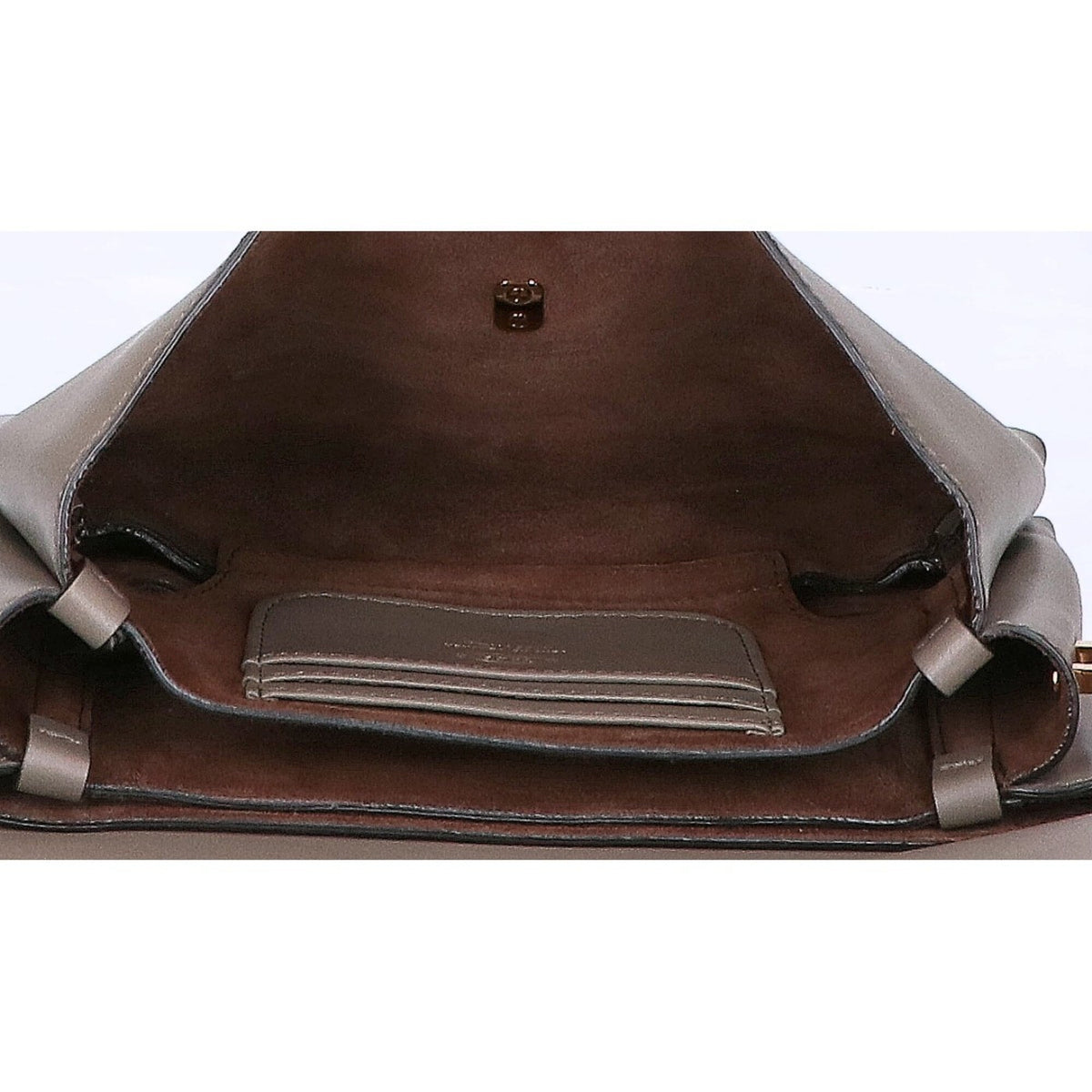 Tod's Gray Leather Shoulder Bag (Pre-Owned)