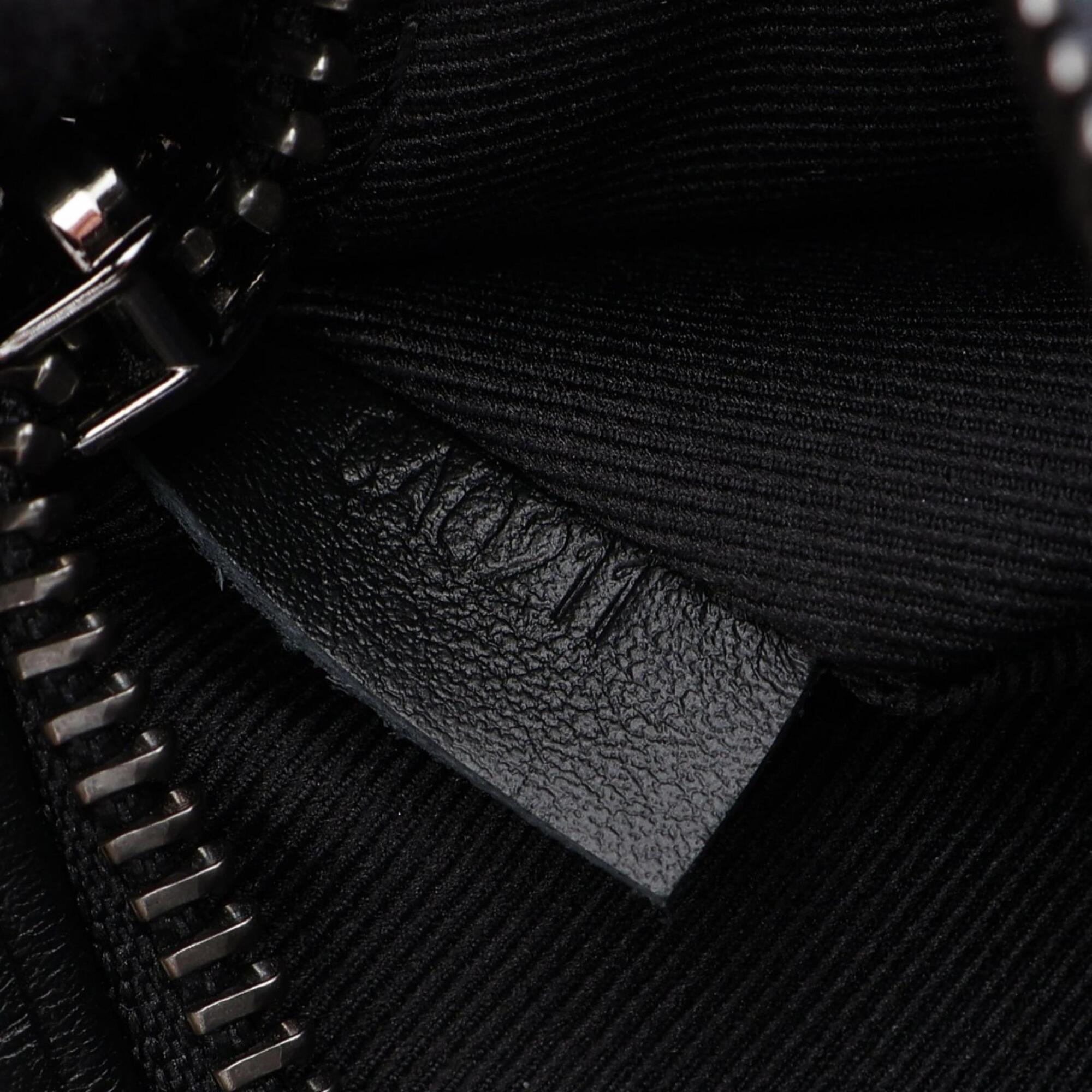 Louis Vuitton Black Monogram Eclipse Leather Fanny Pack Handbag (Pre-Owned)