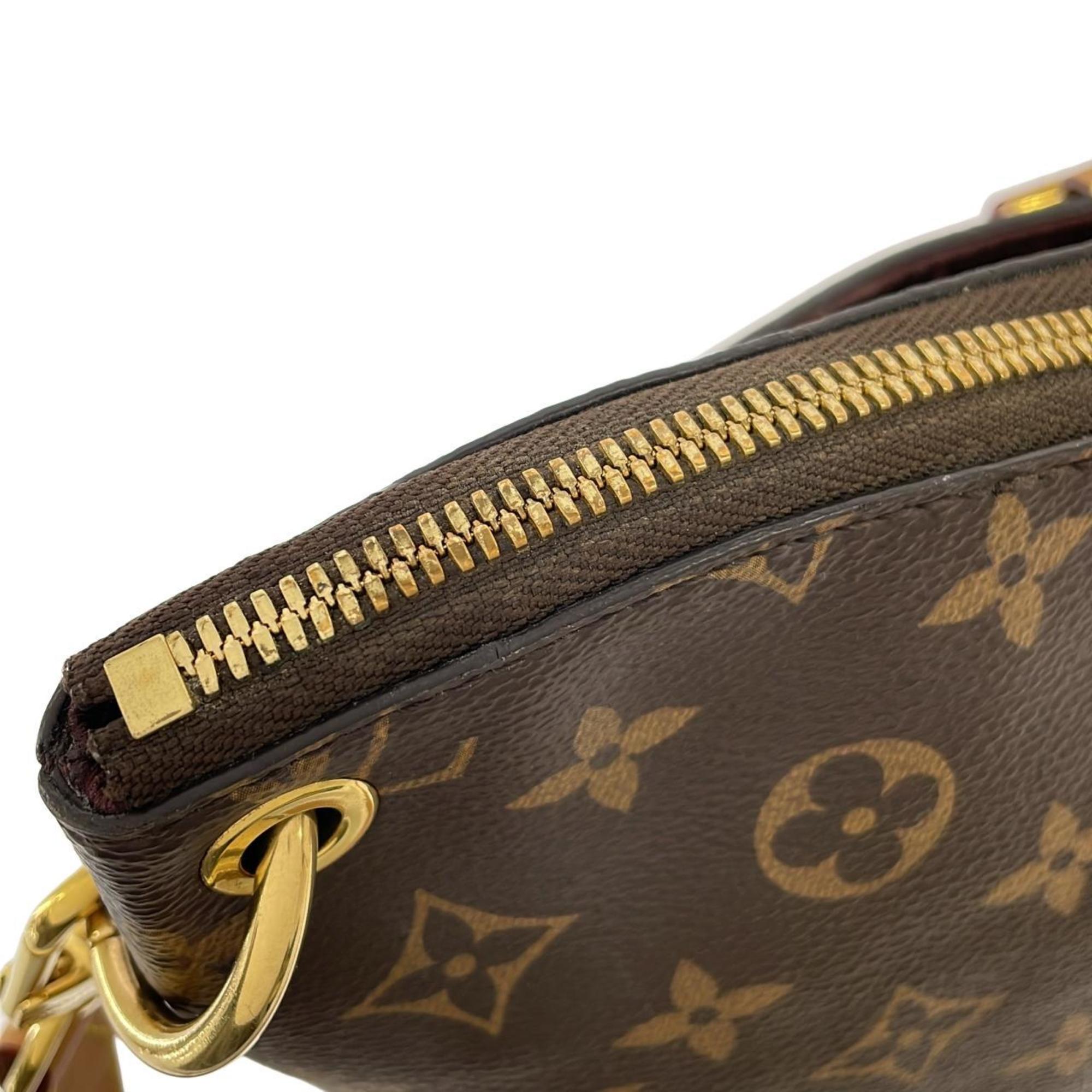 Louis Vuitton Marron Coated Canvas Shoulder Bag (Pre-Owned)