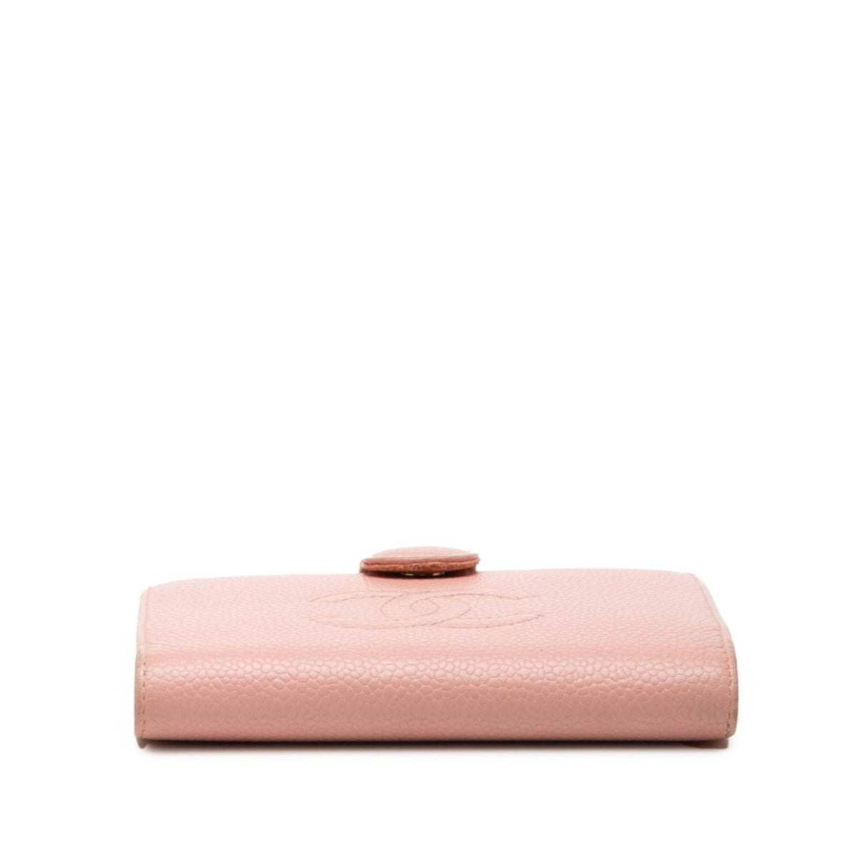 Chanel Pink Grained Calfskin Wallet (Bi-Fold) (Pre-Owned)