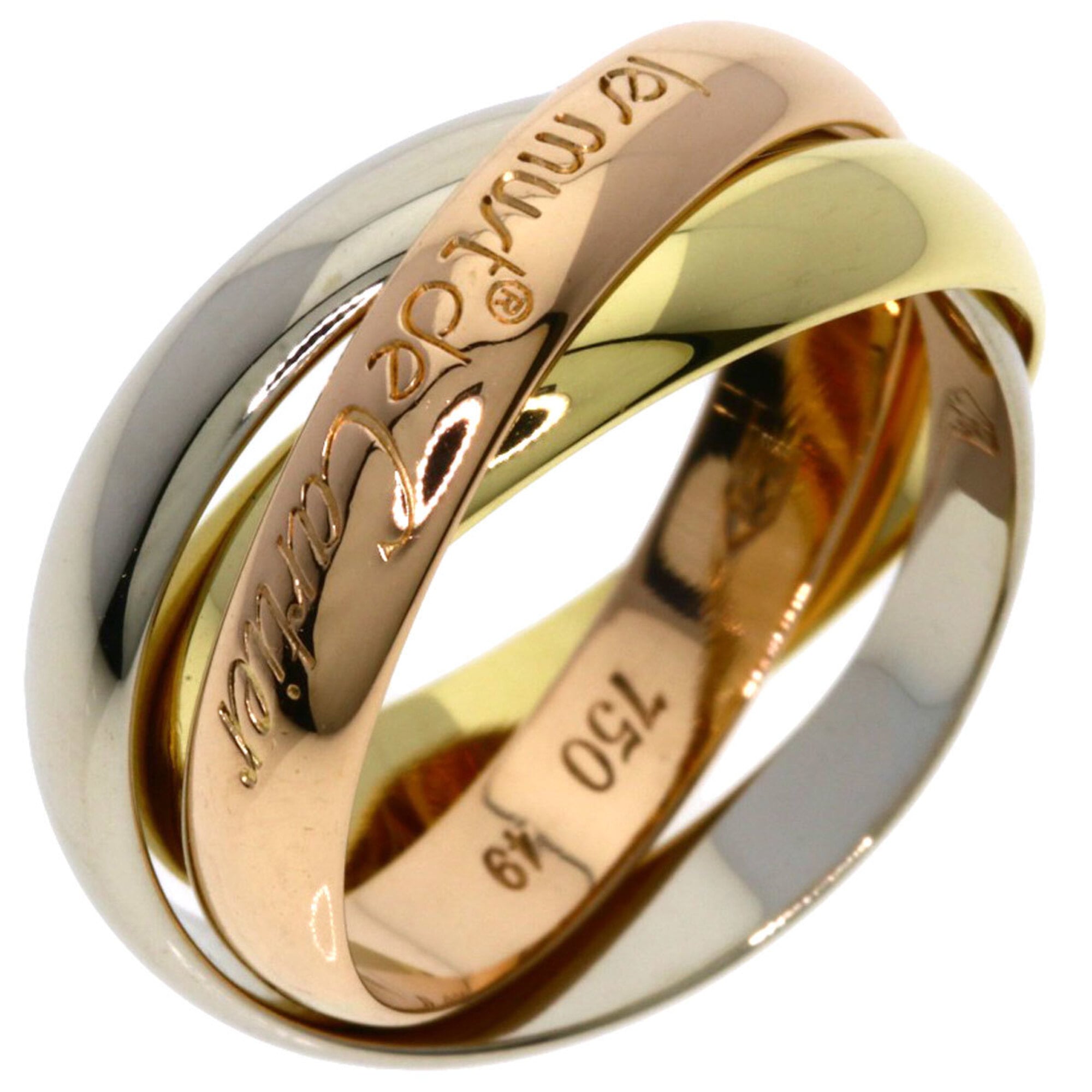 Cartier Yellow Gold (18K) Pink Gold (18K) White Gold (18K) Band Ring (Pre-Owned)
