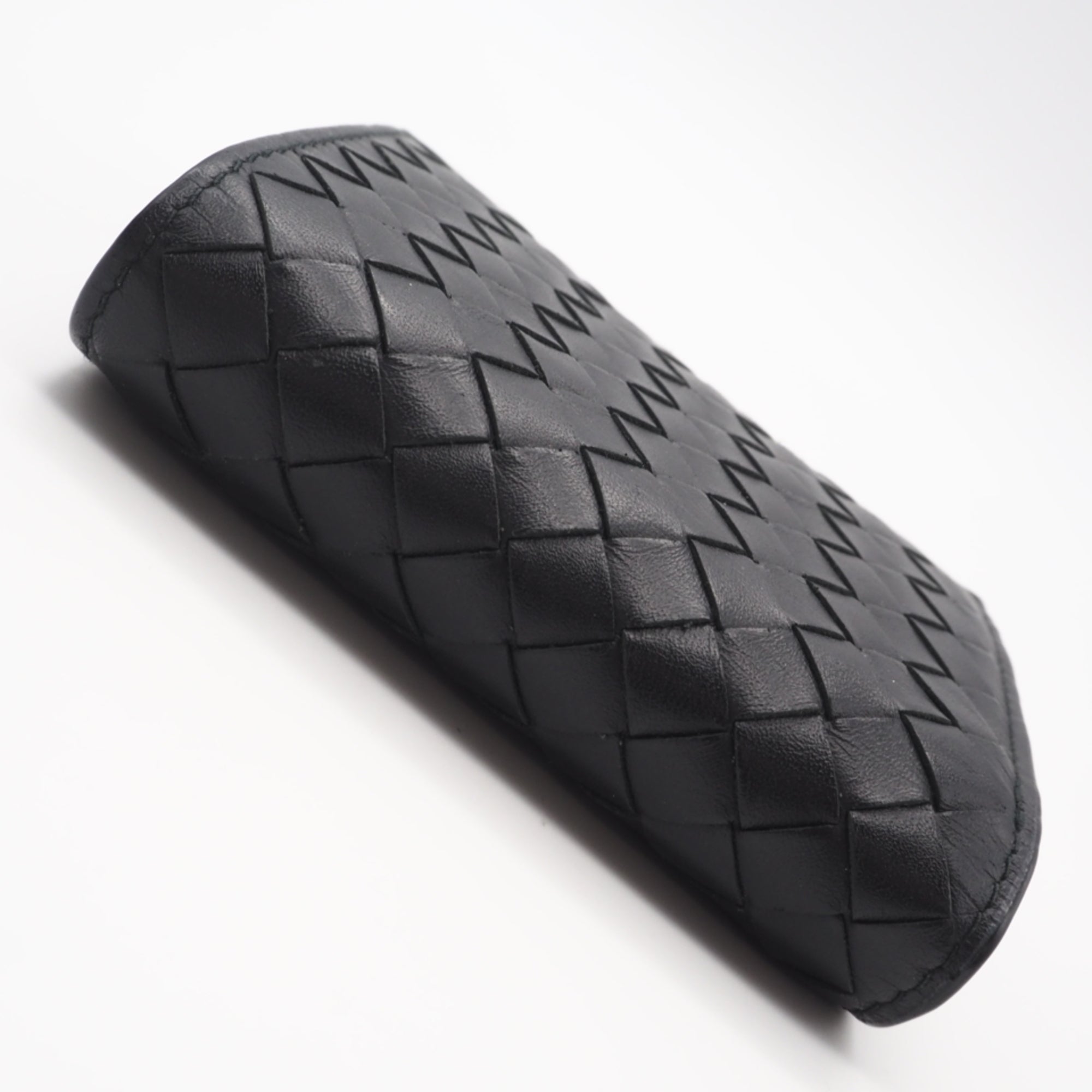 Bottega Veneta Intrecciato Black Leather Wallet (Bi-Fold) (Pre-Owned)