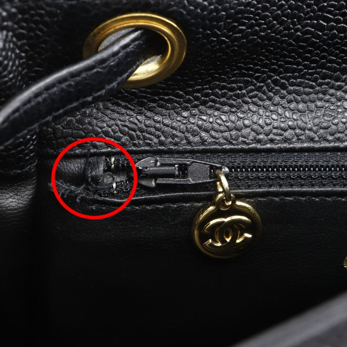 Chanel Black Grained Calfskin Backpack (Pre-Owned)