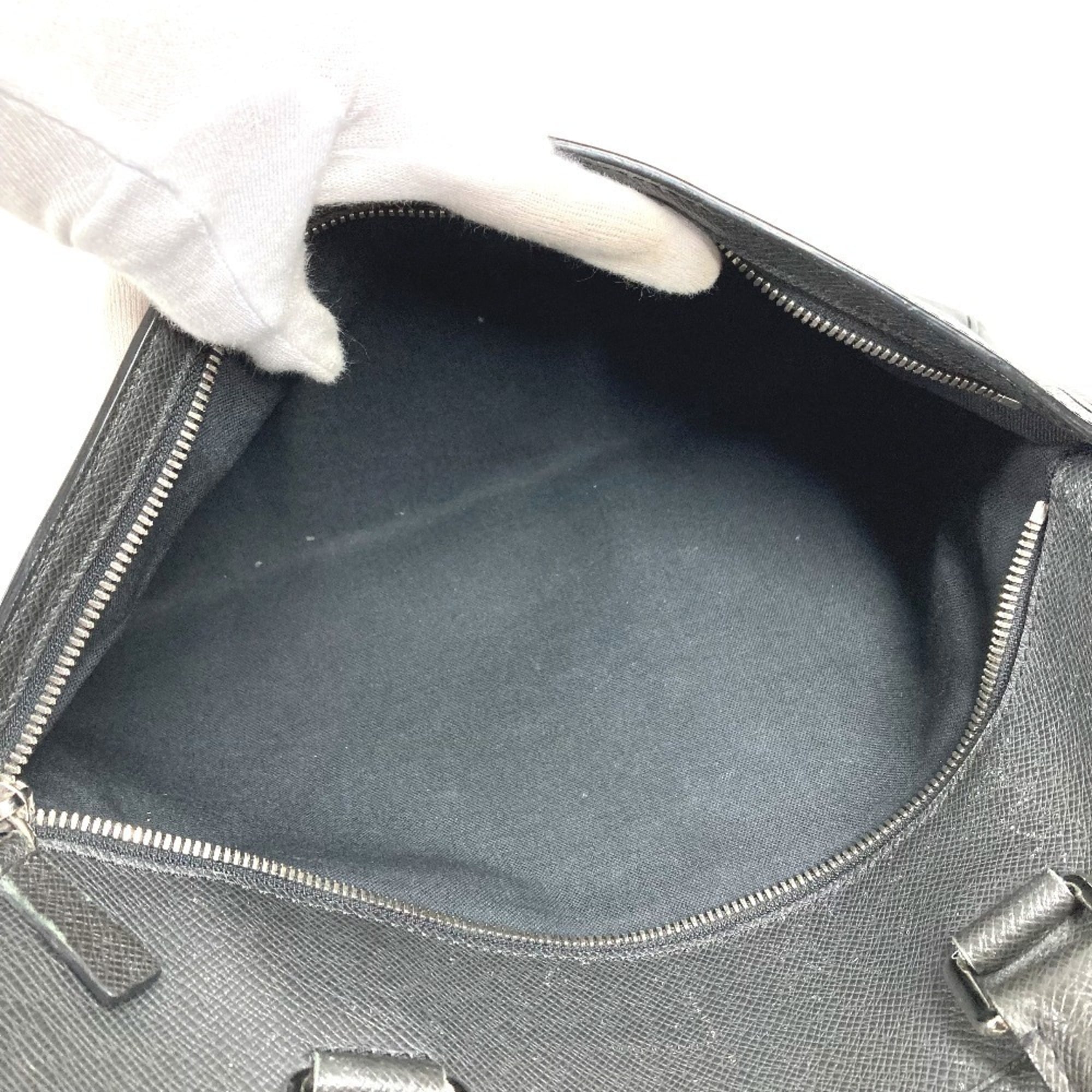 Louis Vuitton Black Taiga Leather Briefcase Handbag Tote Bag (Pre-Owned)