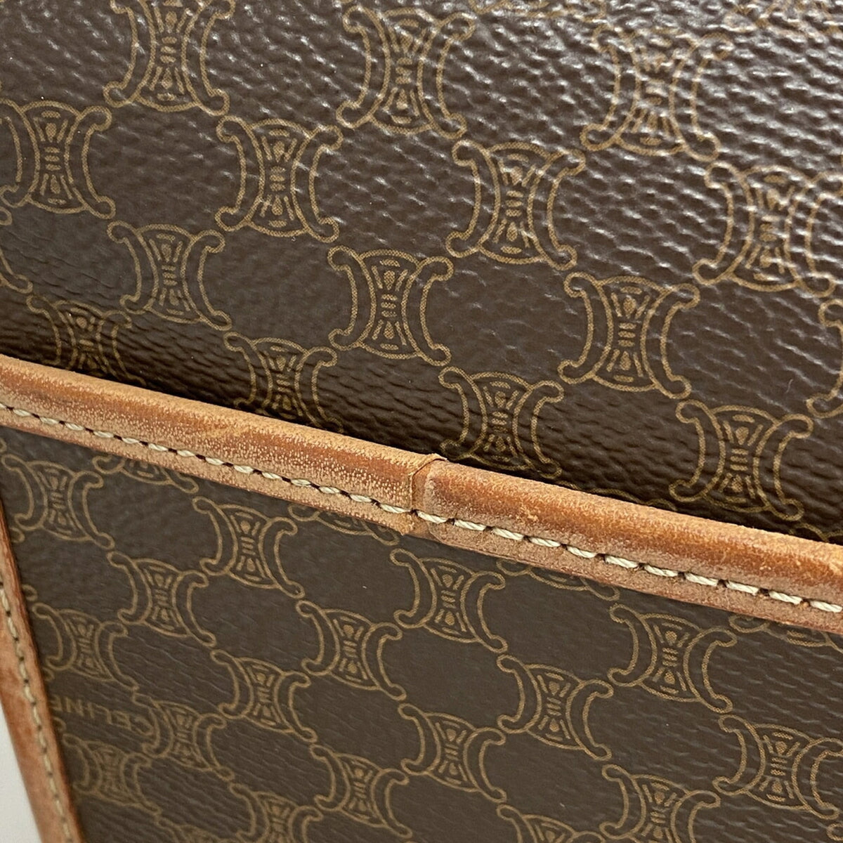 Celine Brown Pvc Shoulder Bag (Pre-Owned)