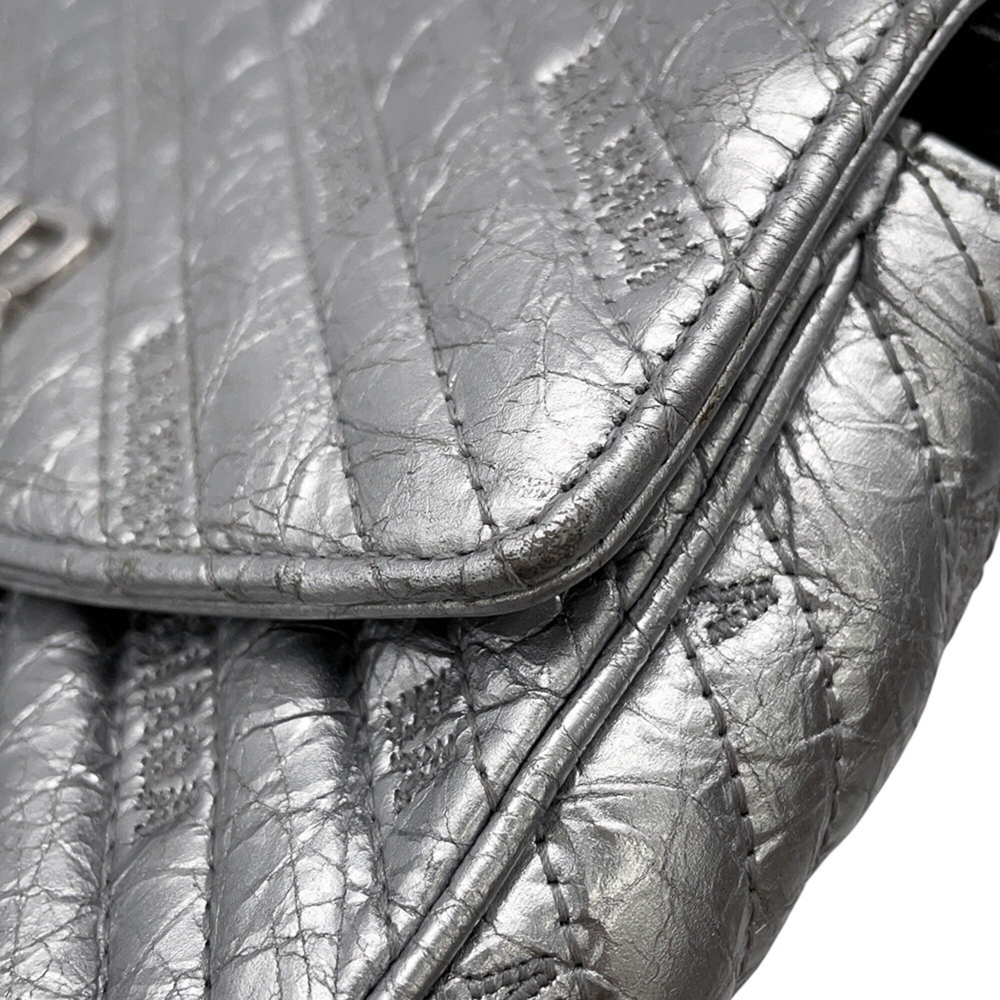 Balenciaga Silver Leather Shoulder Bag (Pre-Owned)