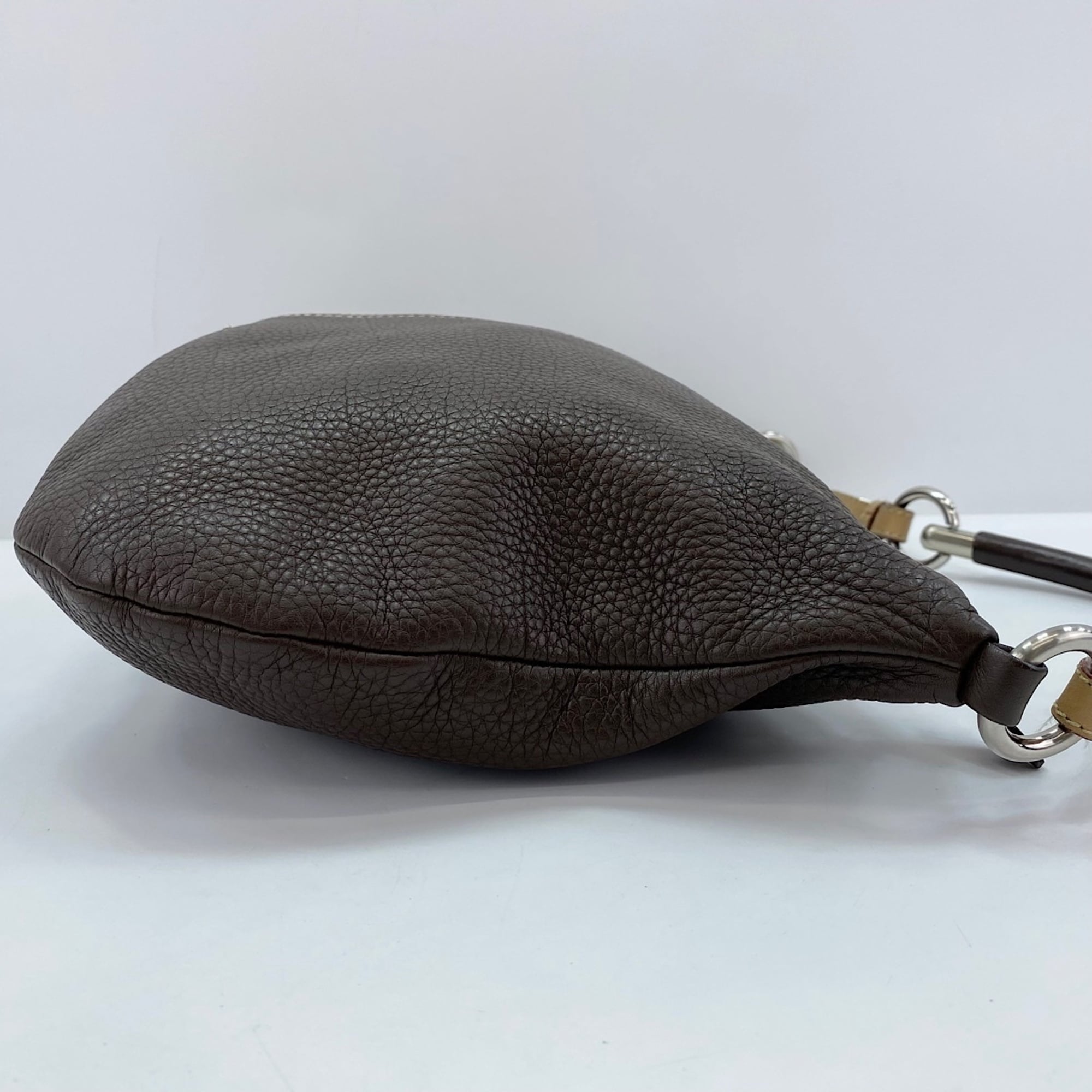Prada Brown Leather Shoulder Bag (Pre-Owned)