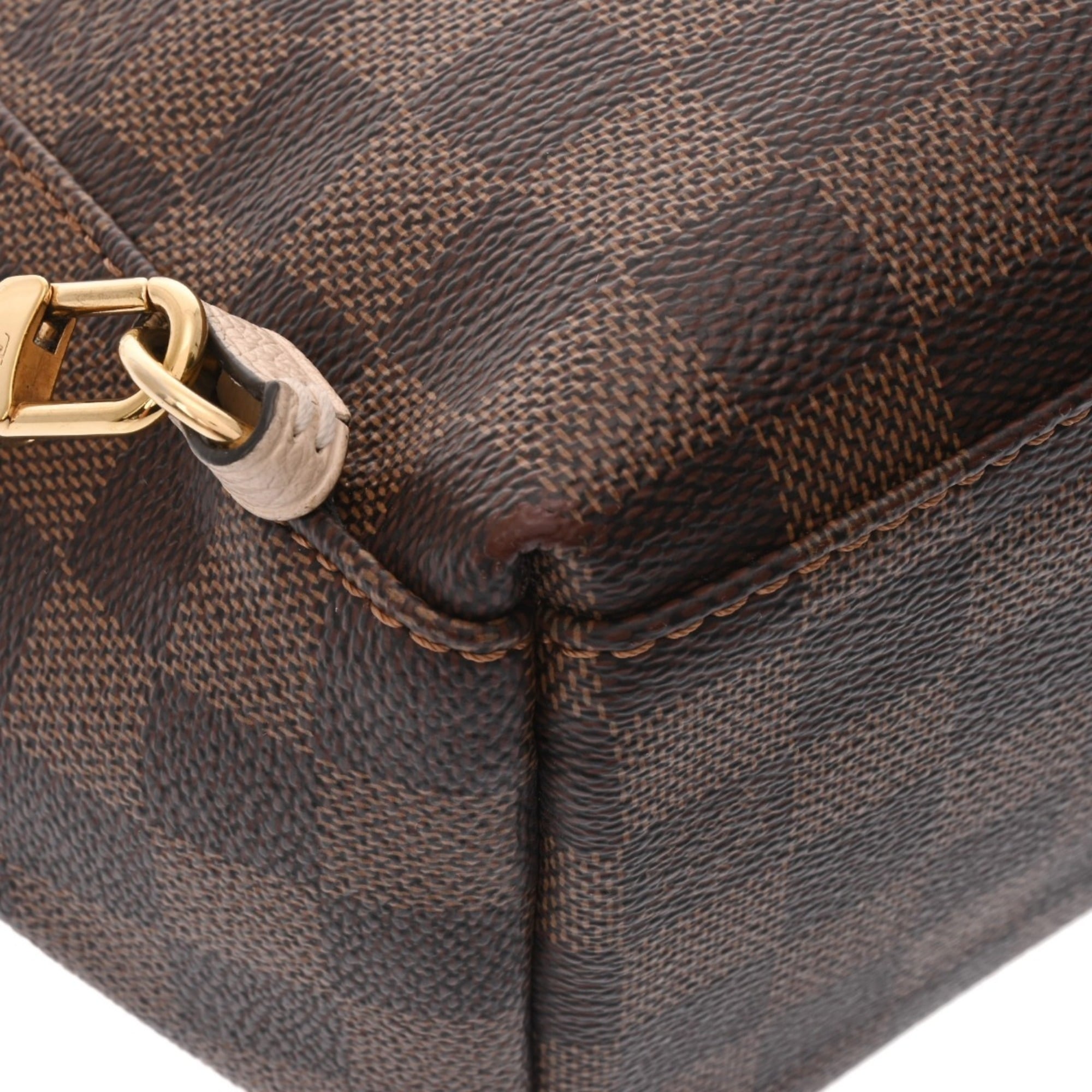 Louis Vuitton Brown Cream Damier Canvas Backpack (Pre-Owned)