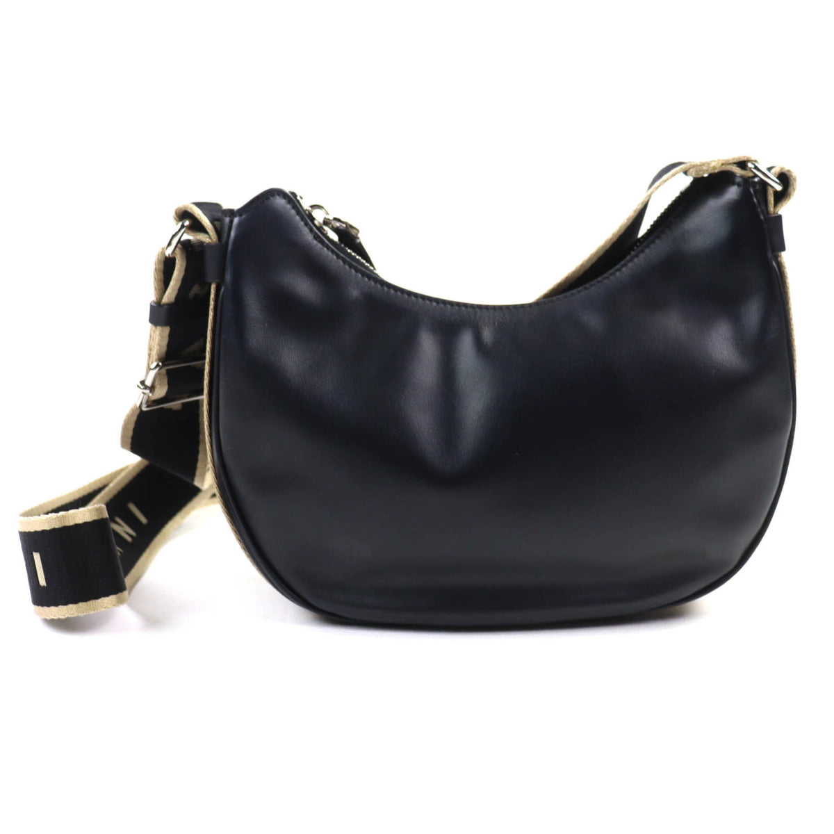 Marni Black Leather Shoulder Bag (Pre-Owned)
