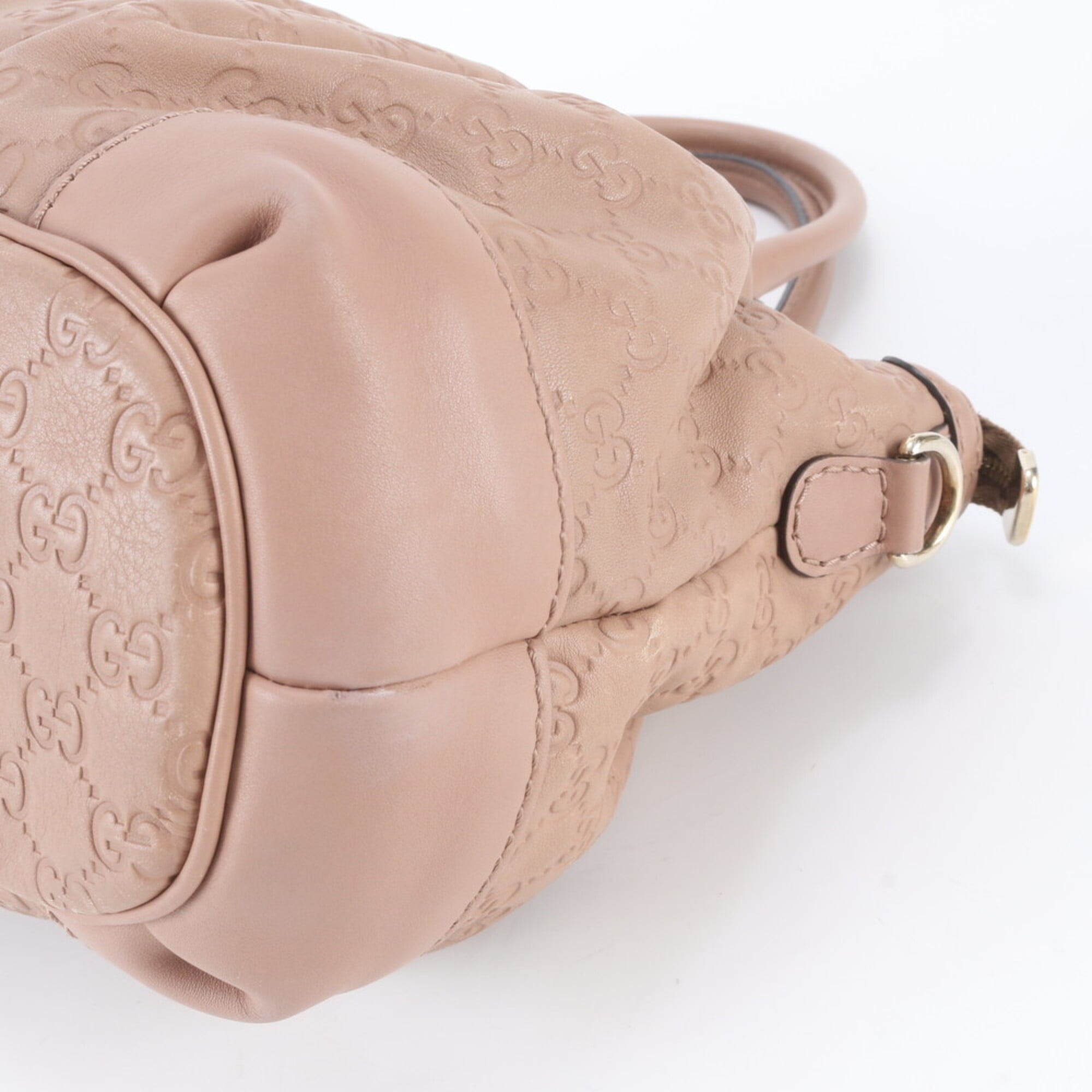 Gucci Pink Leather Handbag Tote Bag (Pre-Owned)