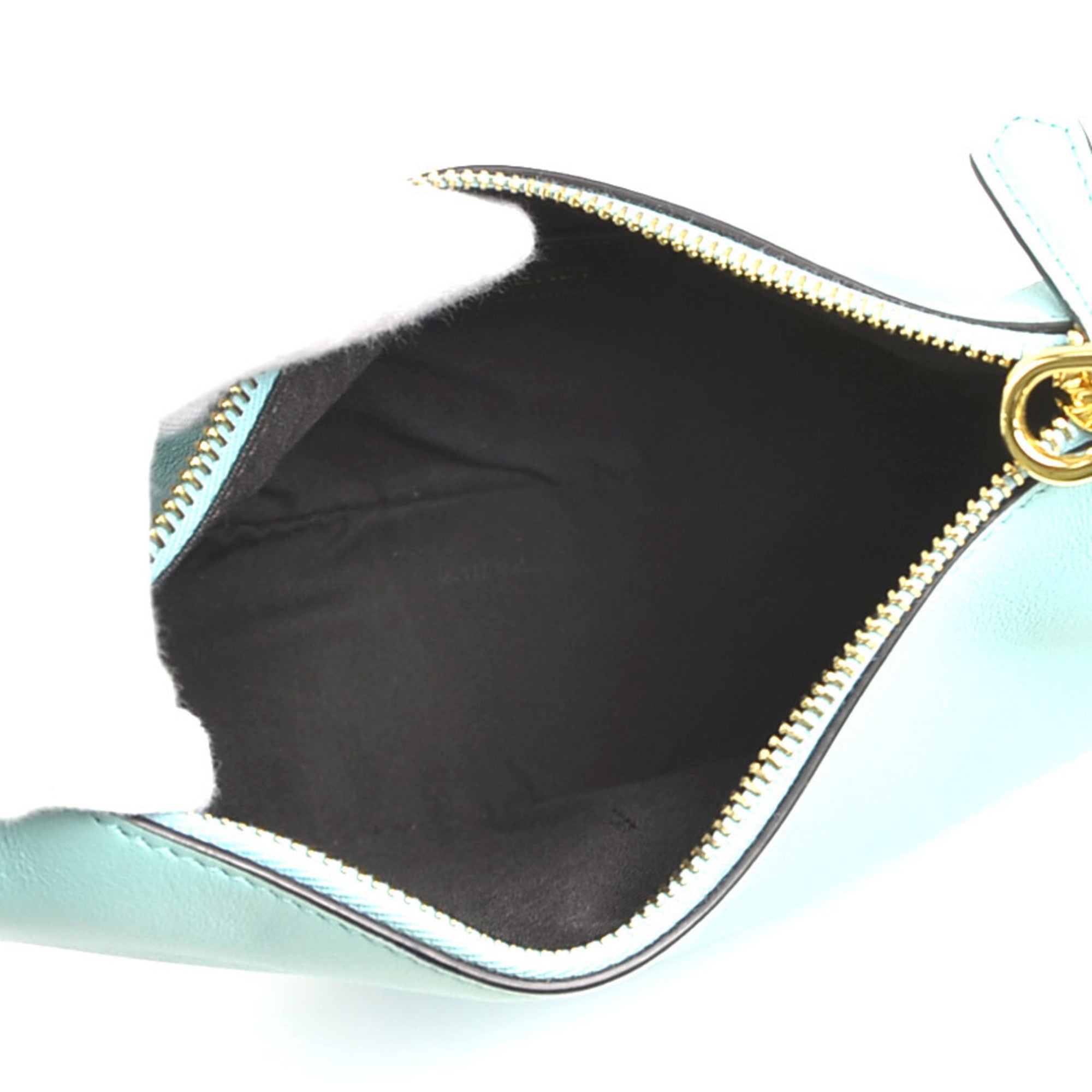 Fendi Light Blue Leather Shoulder Bag (Pre-Owned)