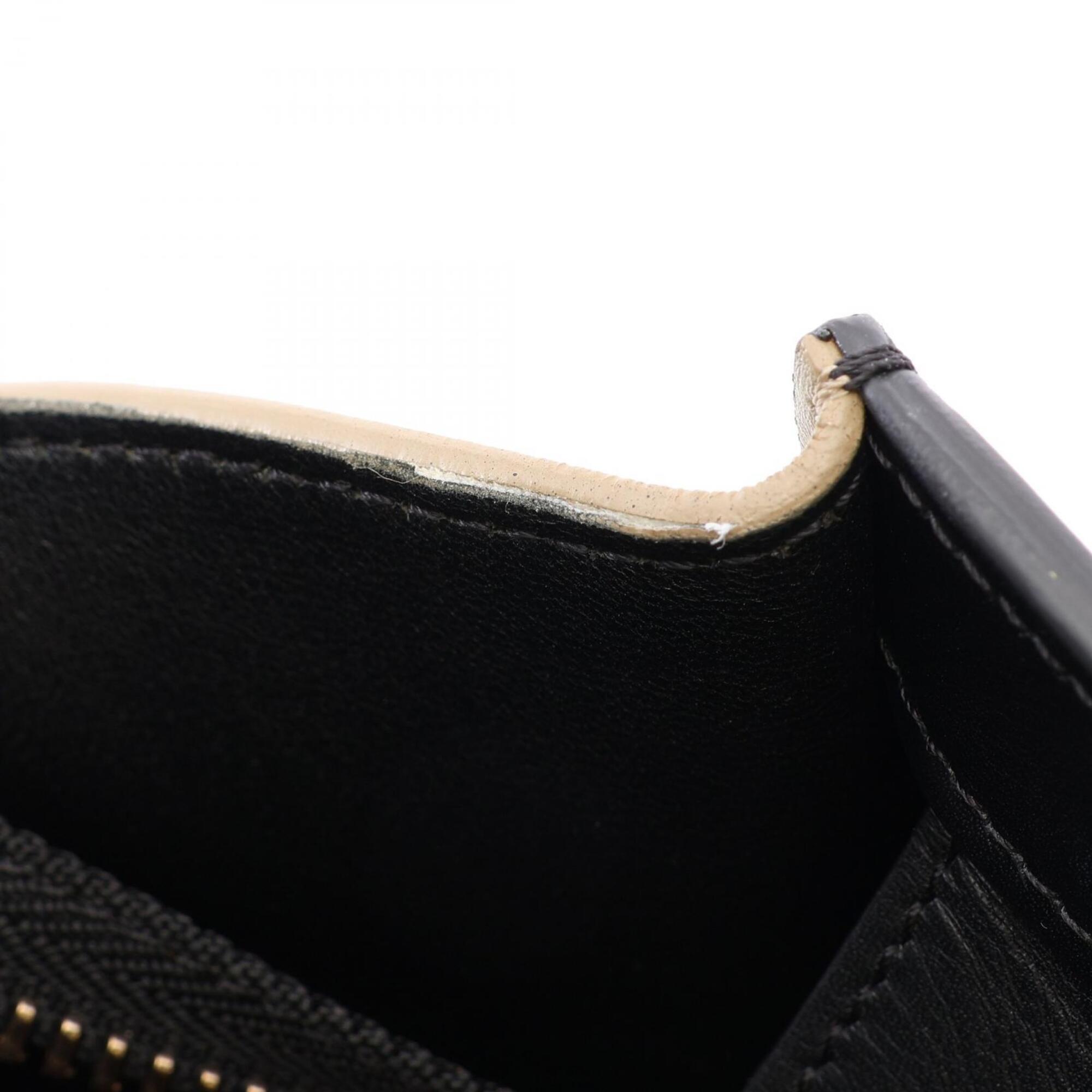 Celine Beige Black Ivory Leather Handbag Tote Bag (Pre-Owned)