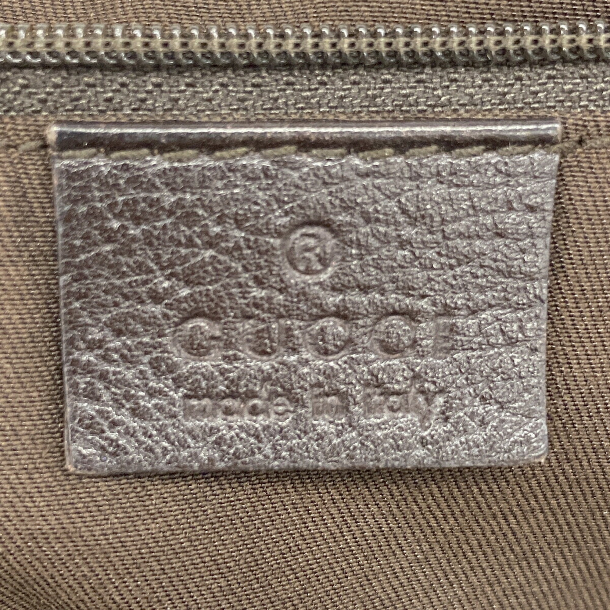 Gucci Beige Brown Canvas Tote Bag (Pre-Owned)