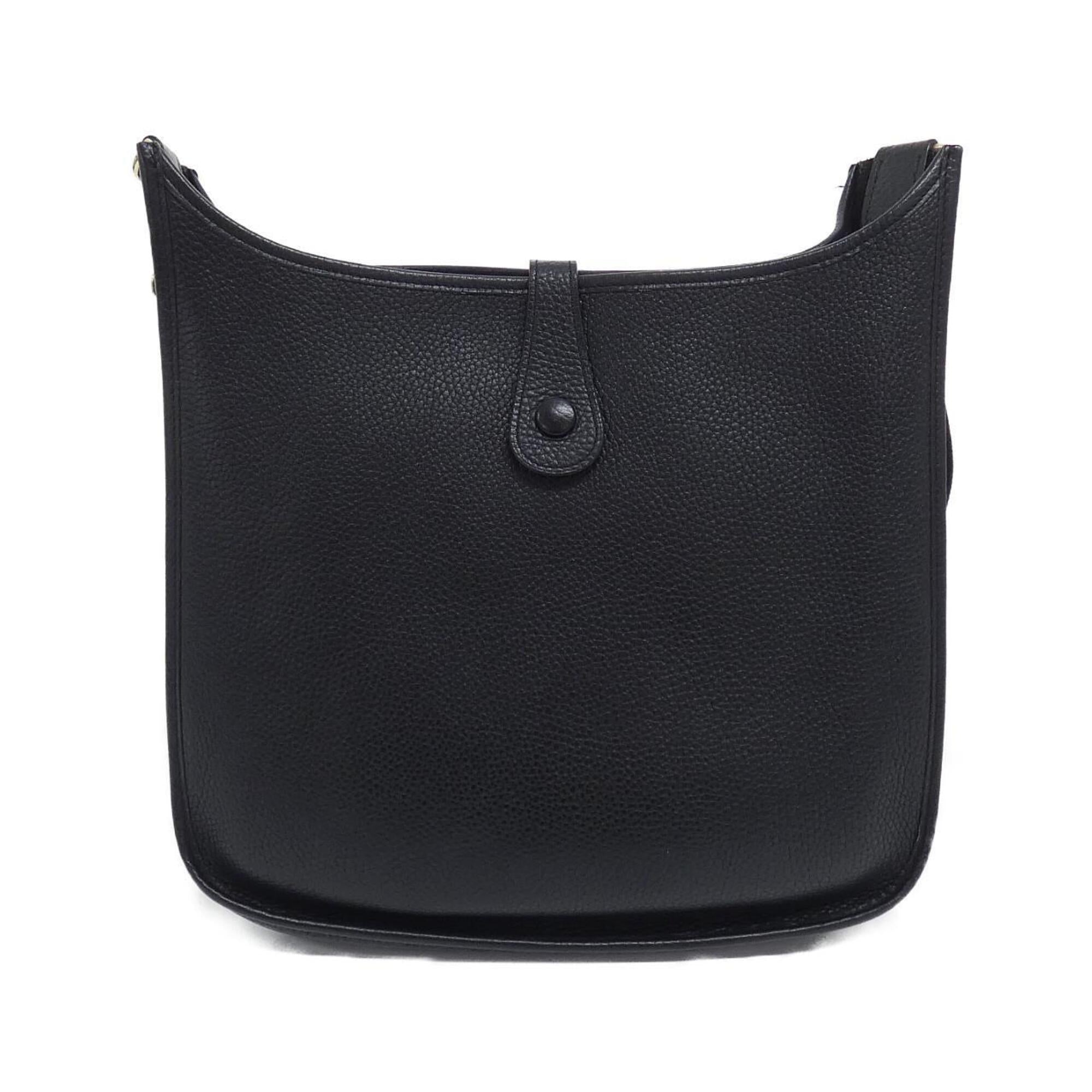 Hermes Black Taurillon Clemence Leather Shoulder Bag (Pre-Owned)