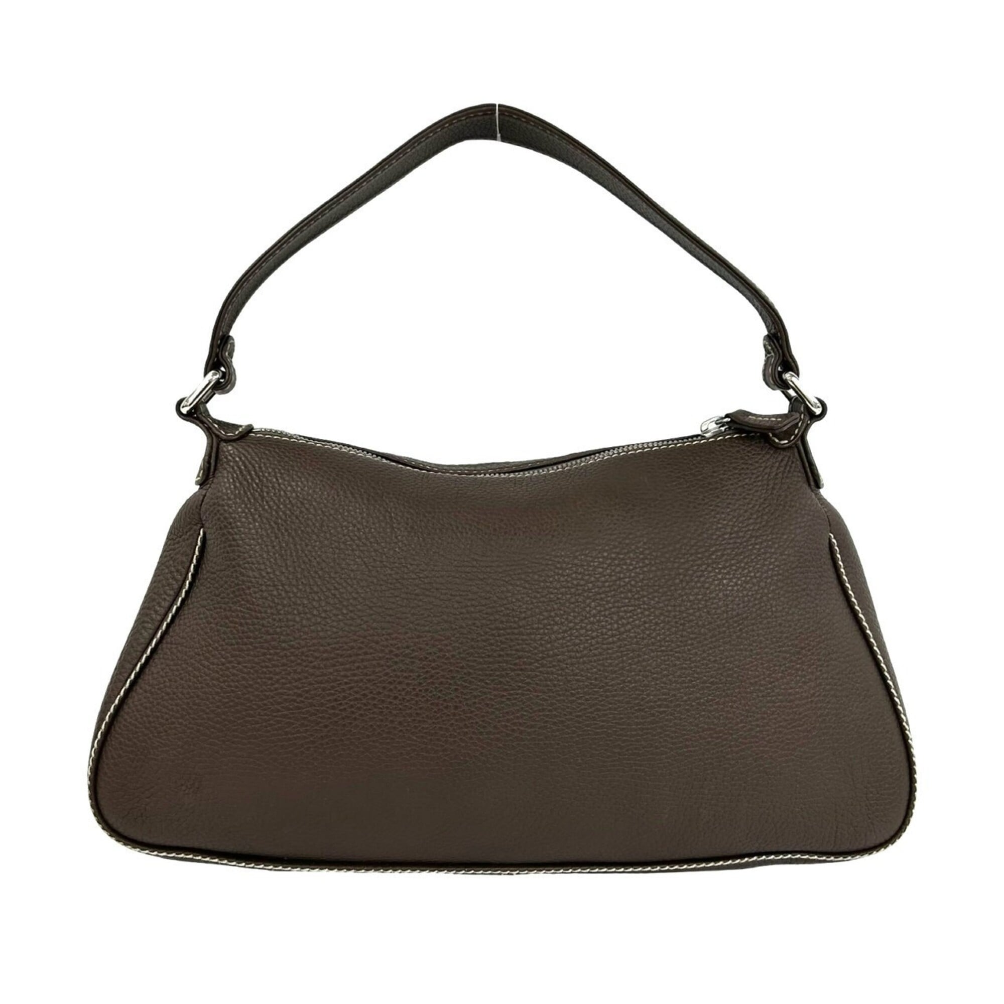 Chanel Brown Leather Shoulder Bag Tote Bag (Pre-Owned)