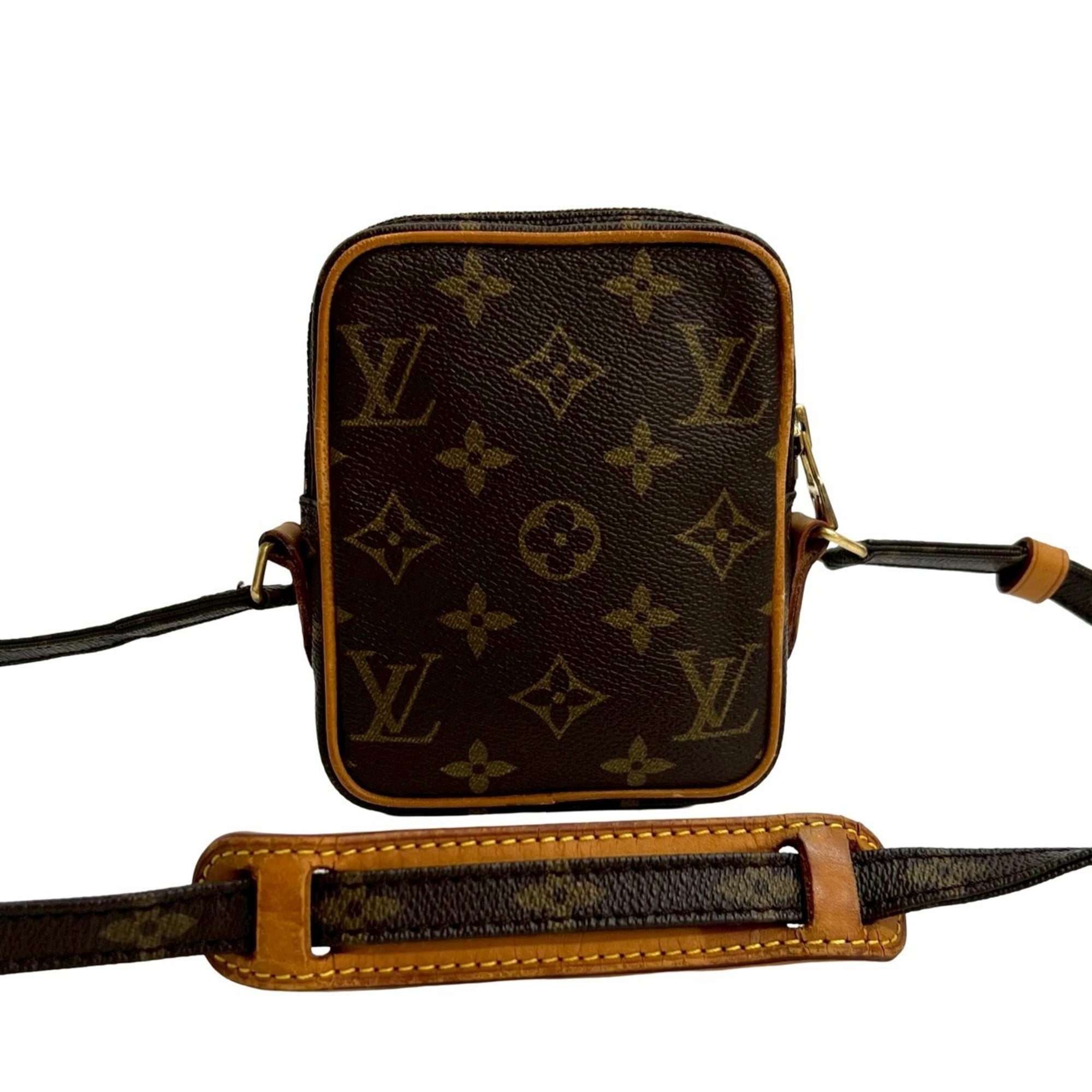 Louis Vuitton Brown Leather Pvc Pochette Shoulder Bag (Pre-Owned)