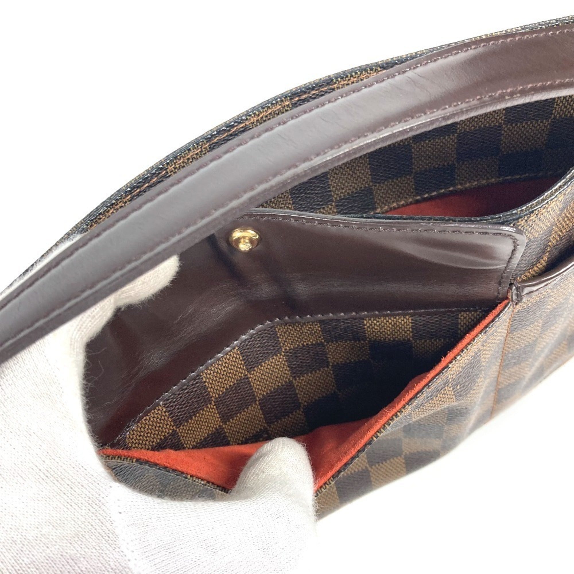 Louis Vuitton Brown Ebene Damier Canvas Shoulder Bag (Pre-Owned)