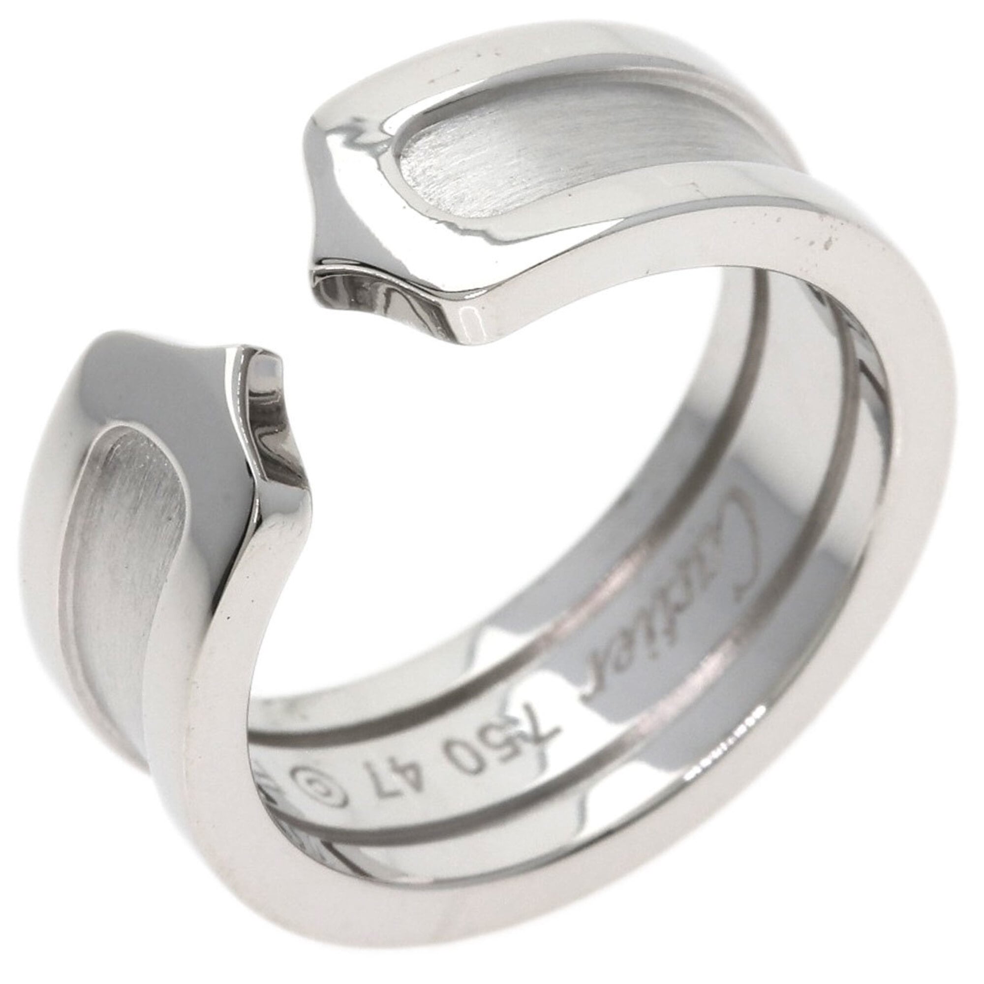 Cartier C2 White Gold (18K) Band Ring (Pre-Owned)