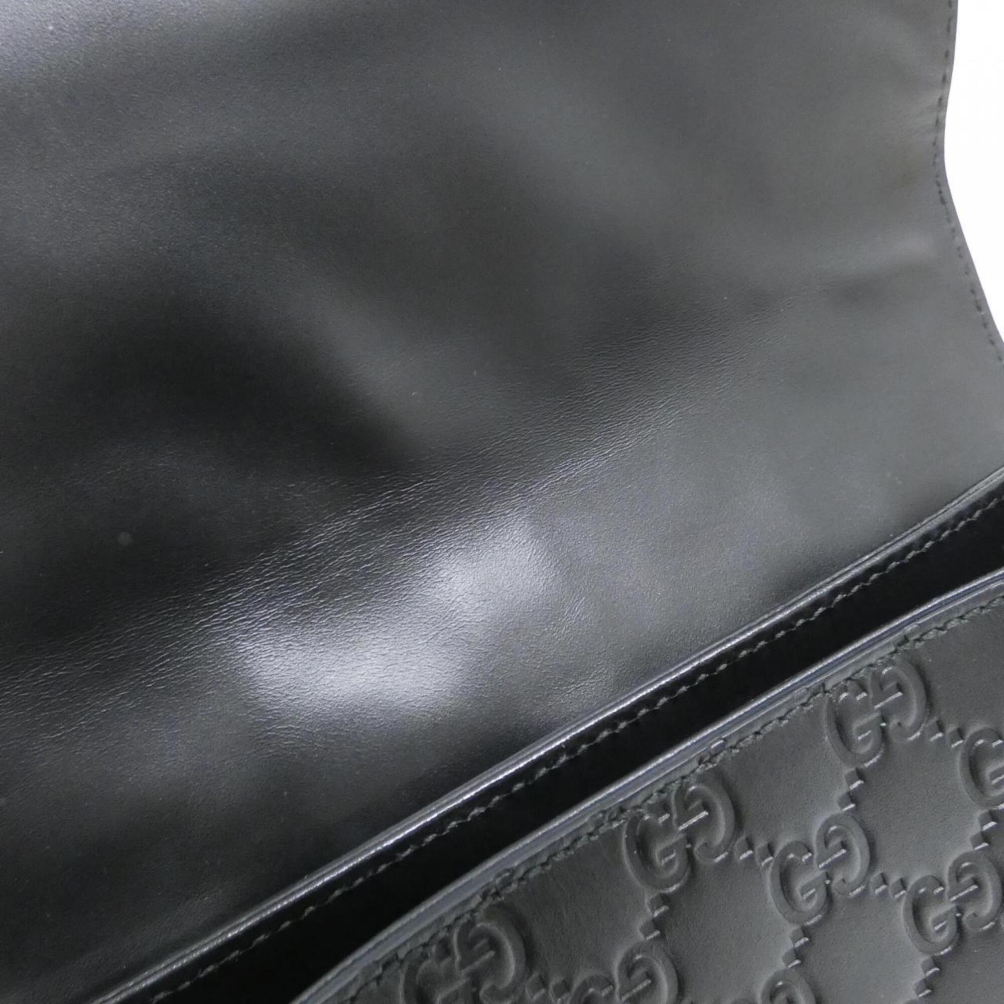 Gucci Black Leather Shoulder Bag (Pre-Owned)