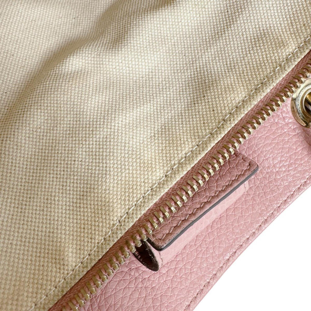 Gucci Bamboo Pink Leather Handbag (Pre-Owned)