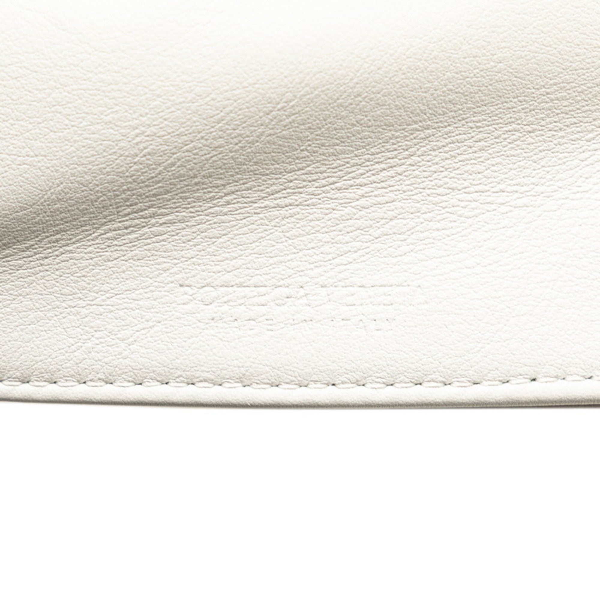 Bottega Veneta White Leather Handbag (Pre-Owned)