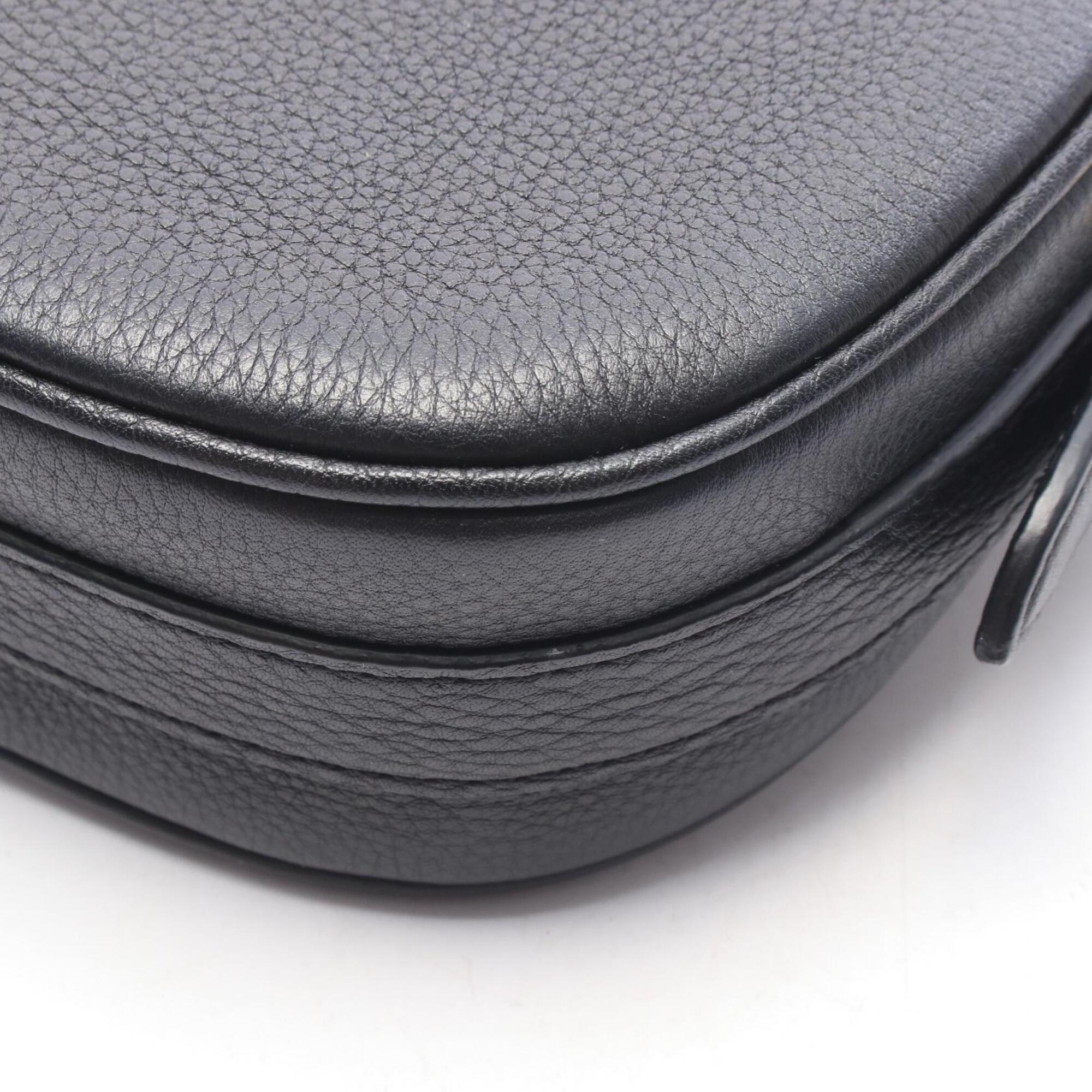 Louis Vuitton Black Noir Leather Handbag Shoulder Bag (Pre-Owned)