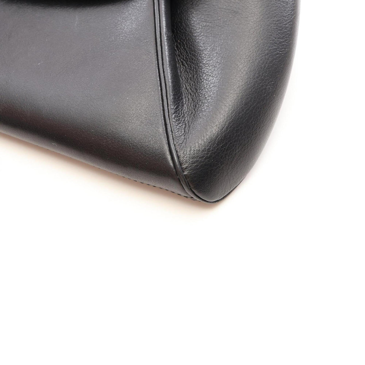 Cartier Black Leather Clutch Bag Handbag (Pre-Owned)