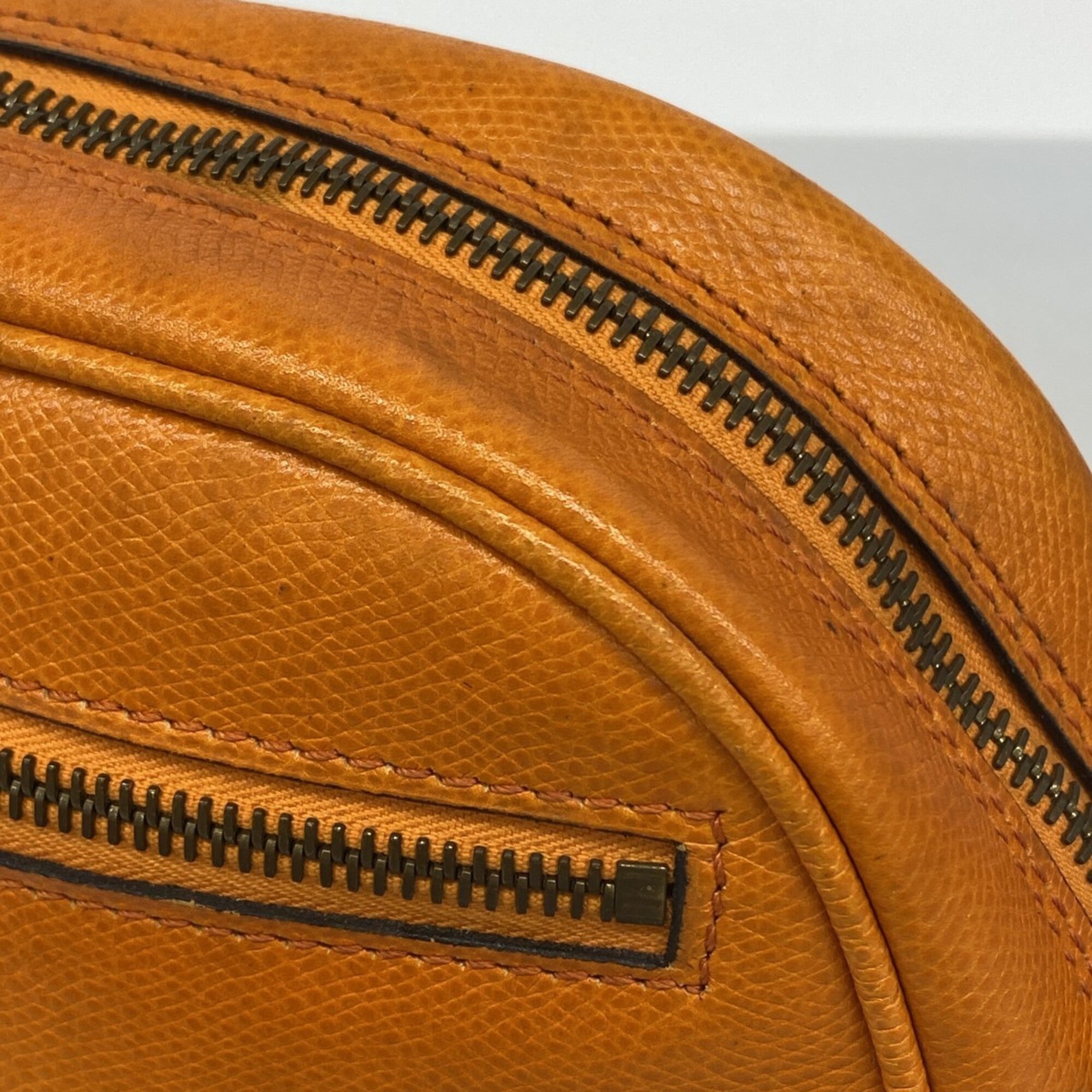 Celine Orange Leather Shoulder Bag (Pre-Owned)