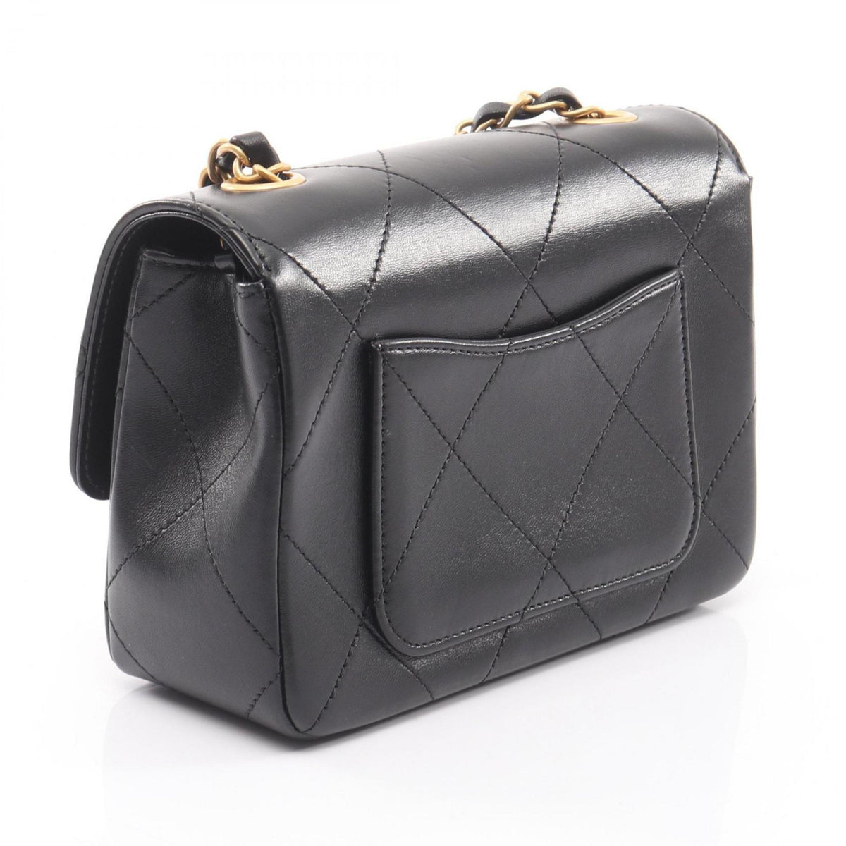Chanel Black Leather Shoulder Bag (Pre-Owned)
