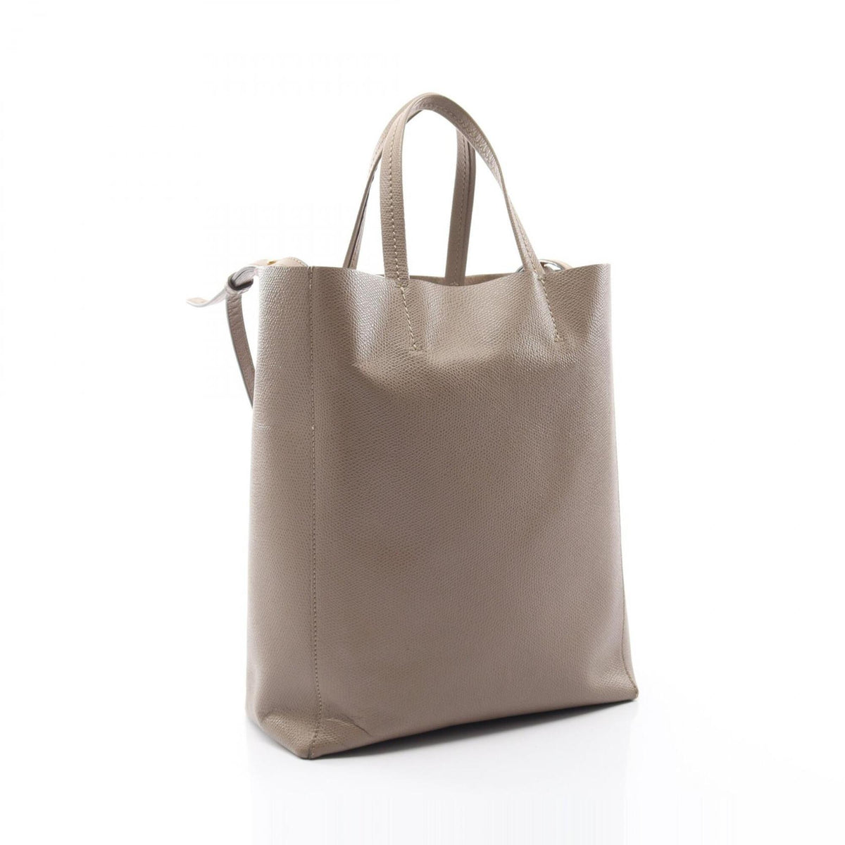 Celine Beige Leather Handbag Tote Bag (Pre-Owned)