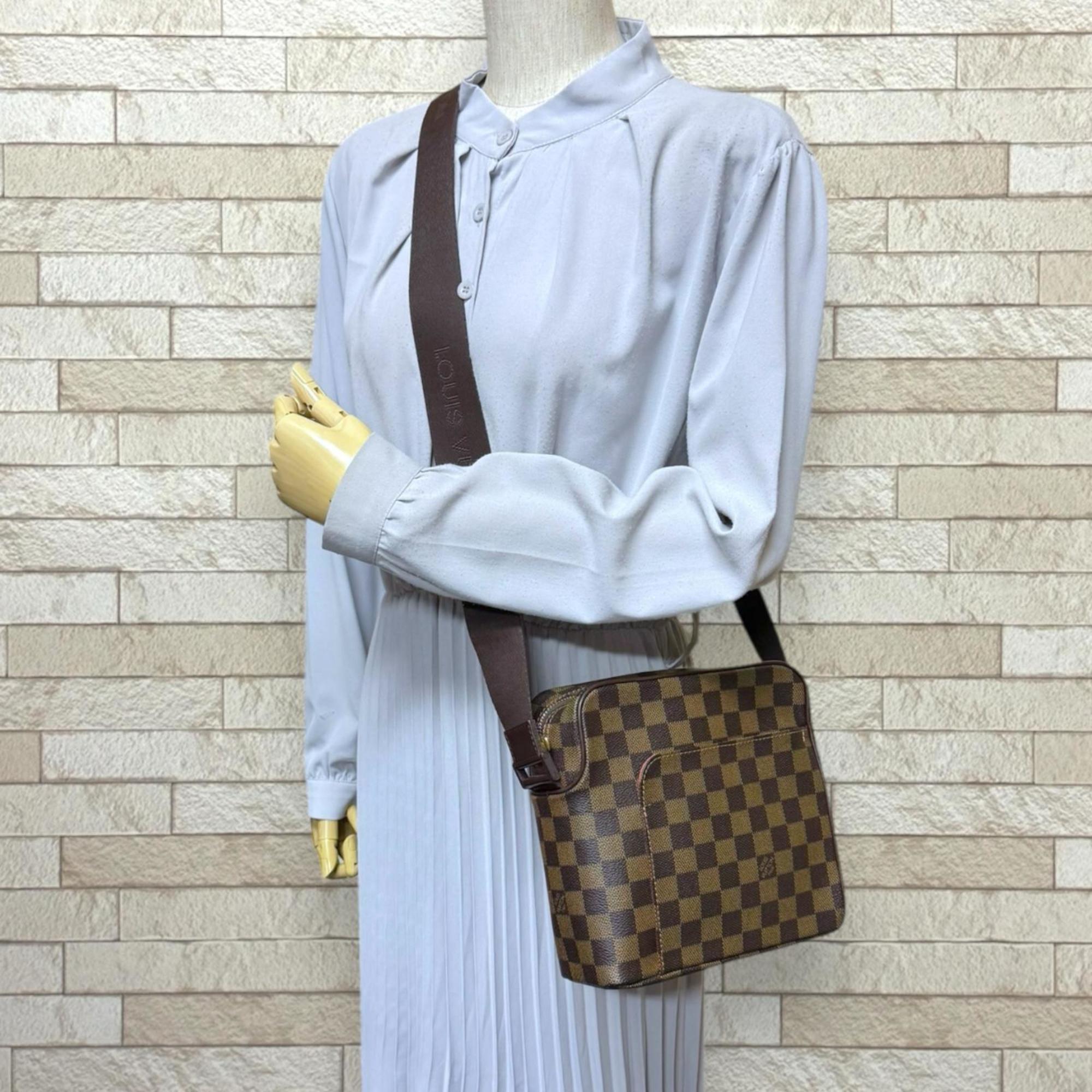 Louis Vuitton Brown Damier Canvas Shoulder Bag (Pre-Owned)