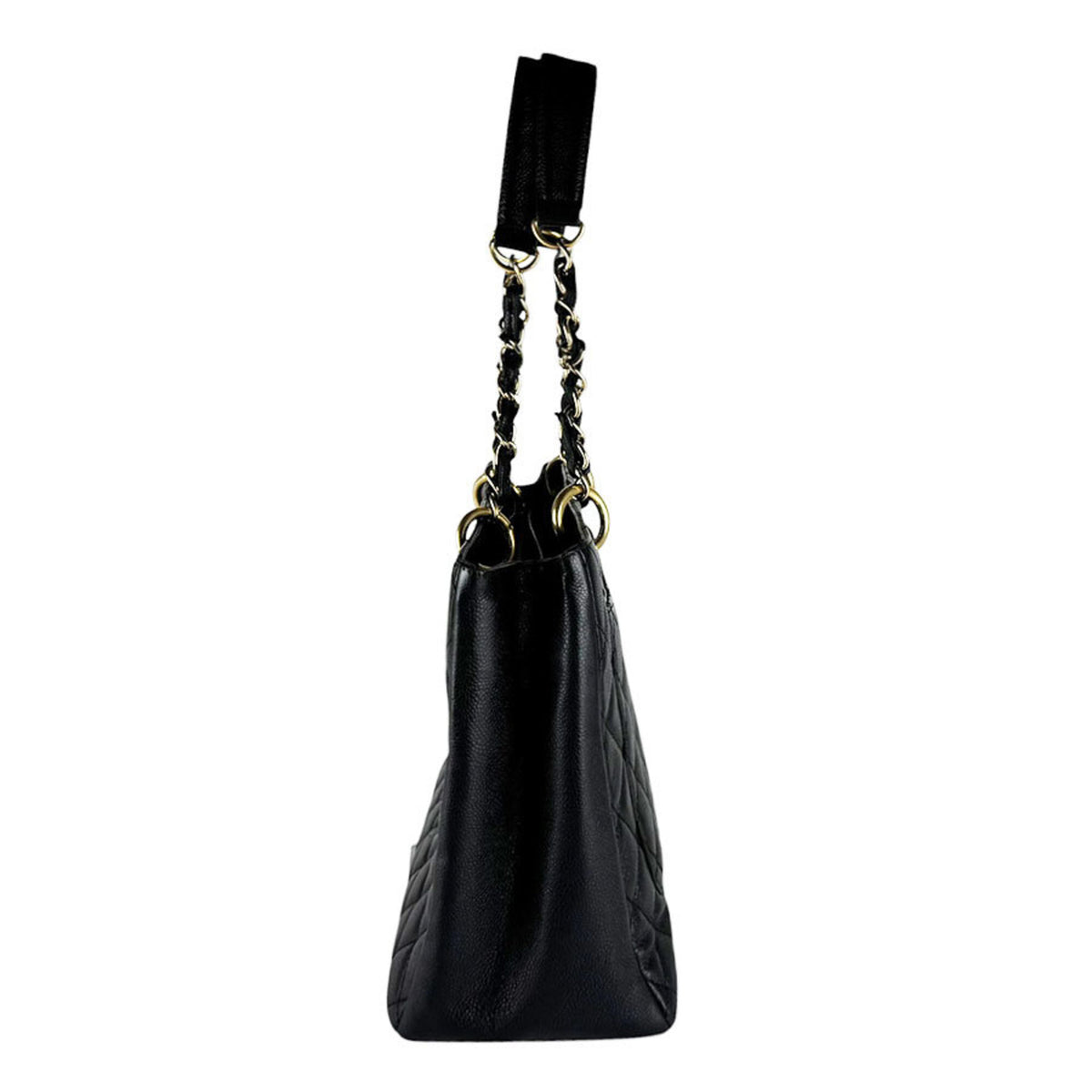 Chanel Black Grained Calfskin Tote Bag (Pre-Owned)