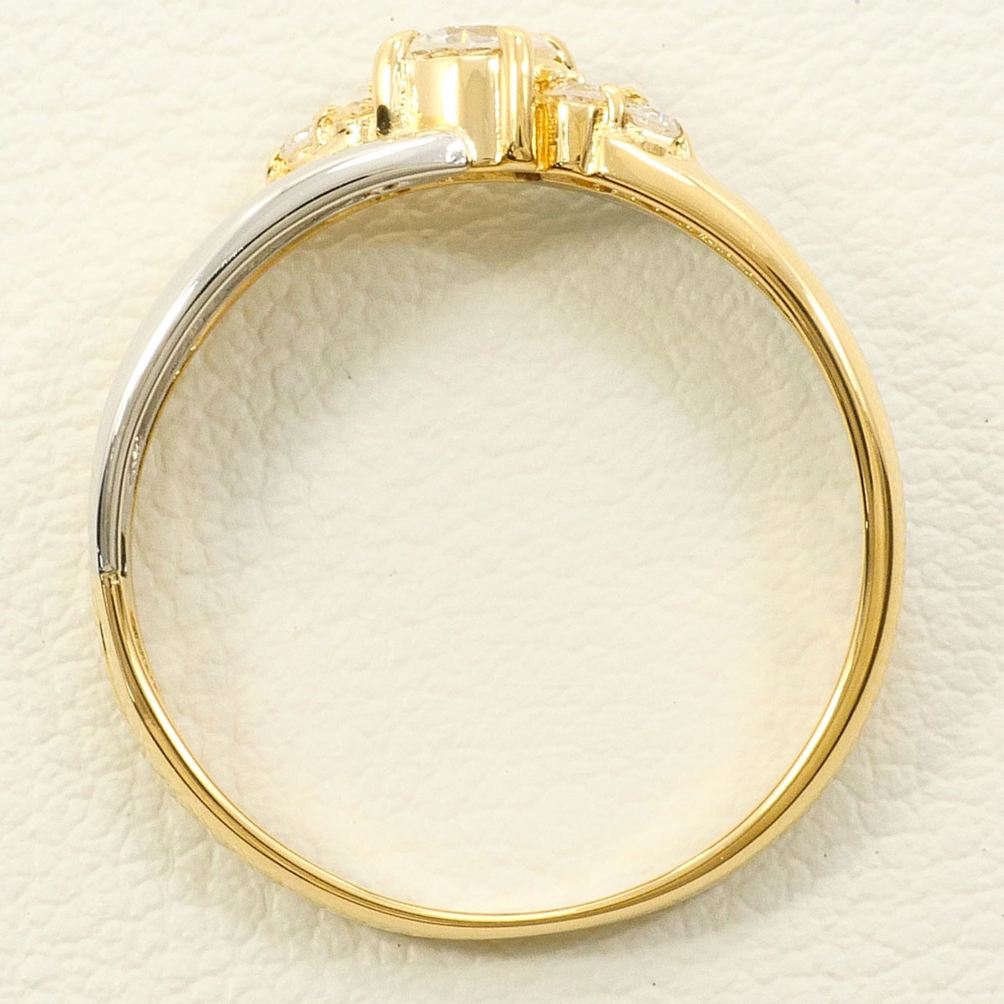 Unbranded Platinum Yellow Gold Yellow Gold (18K) Platinum 900 Band Ring (Pre-Owned)