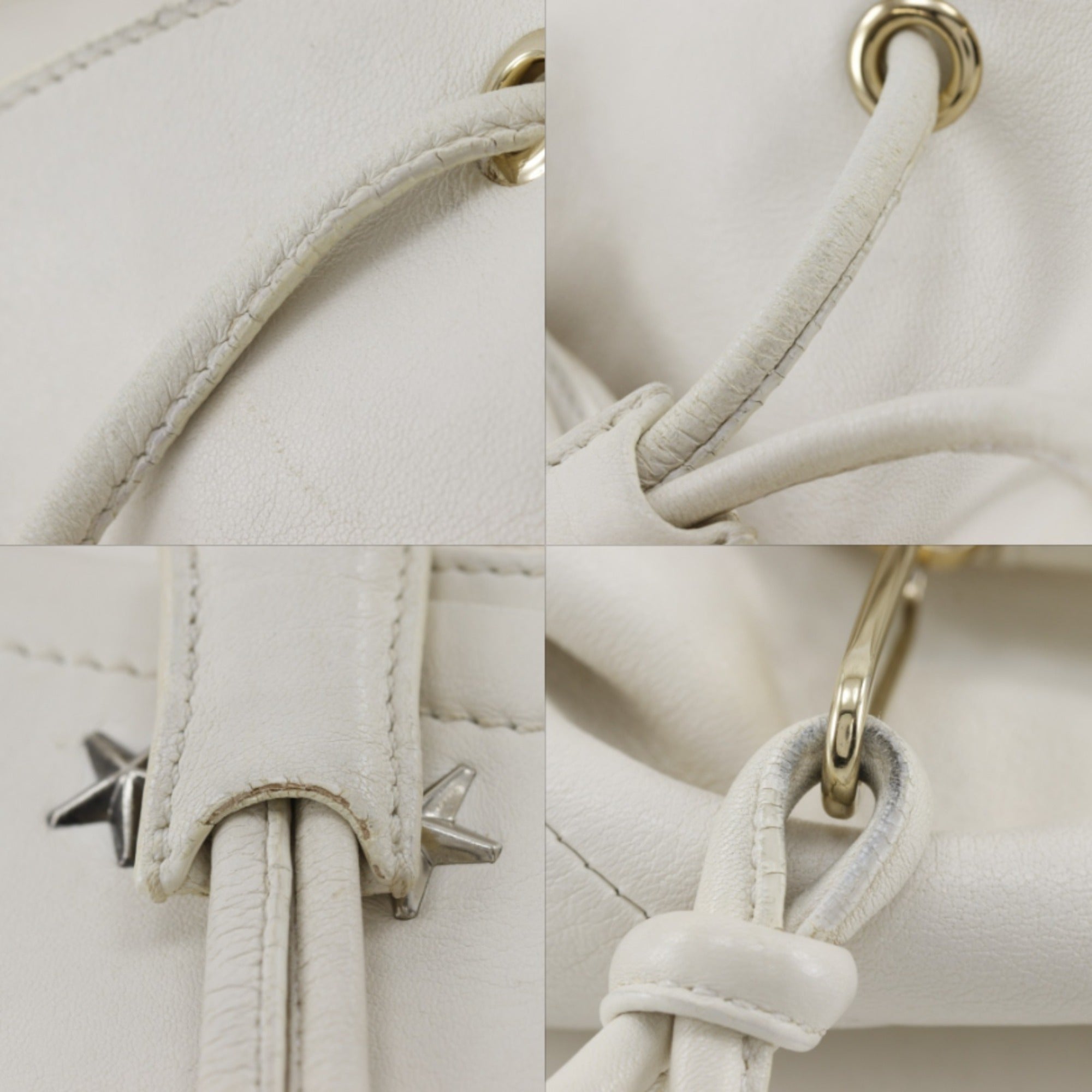 Jimmy Choo White Leather Handbag (Pre-Owned)